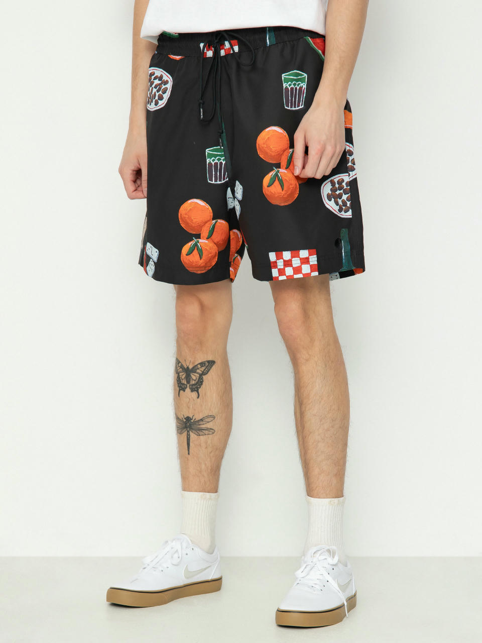 Șort Carhartt WIP Slater Swim (isis maria dinner print/black)