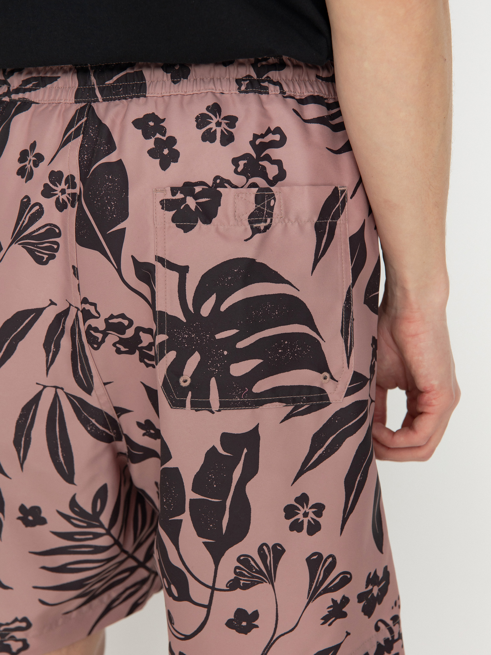 Șort Carhartt WIP Slater Swim (woodblock print/glassy pink)