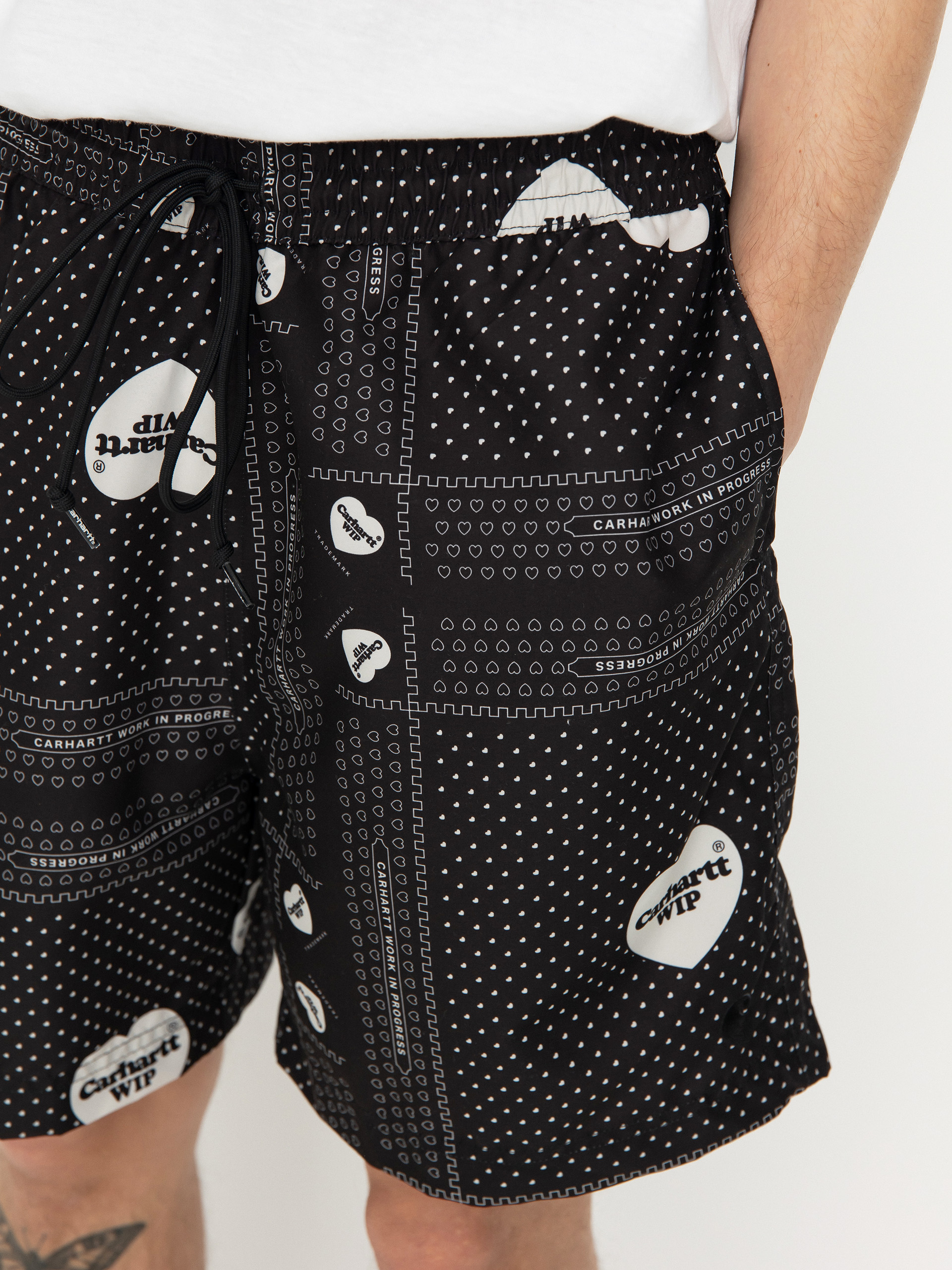 Șort Carhartt WIP Slater Swim (heart bandana print/black)