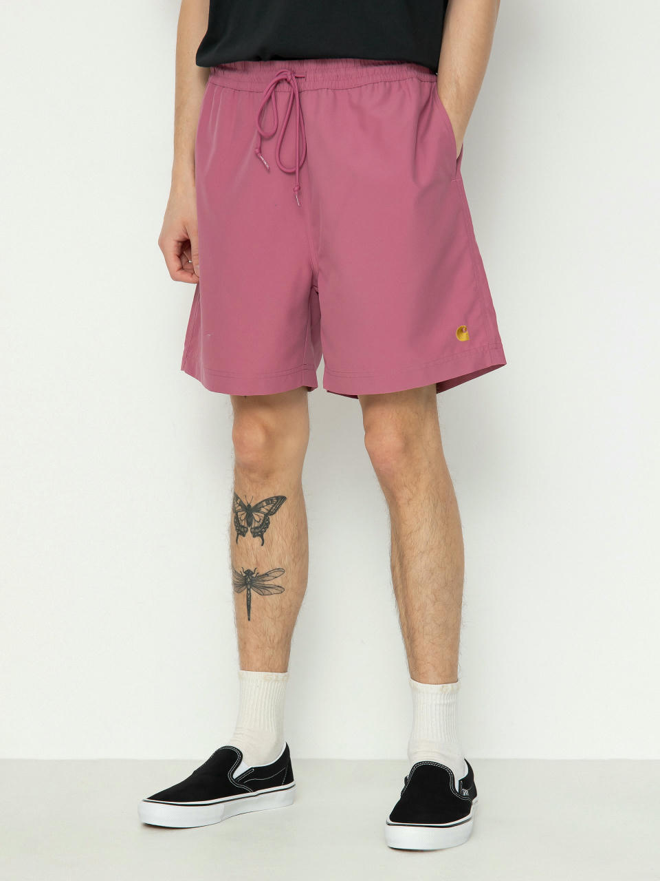 Șort Carhartt WIP Chase Swim (magenta/gold)