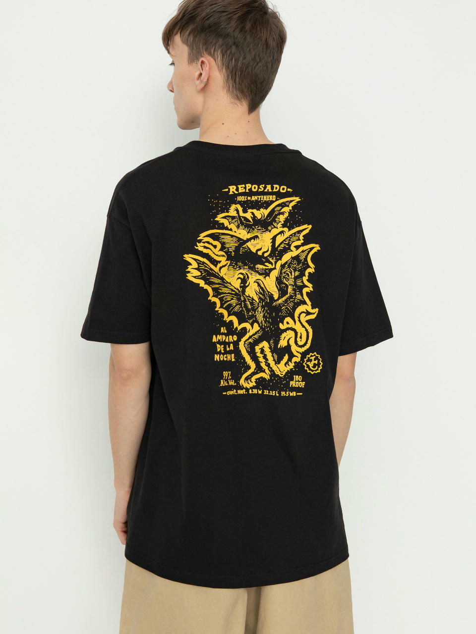 Tricou Antihero Carnales (black/gold)