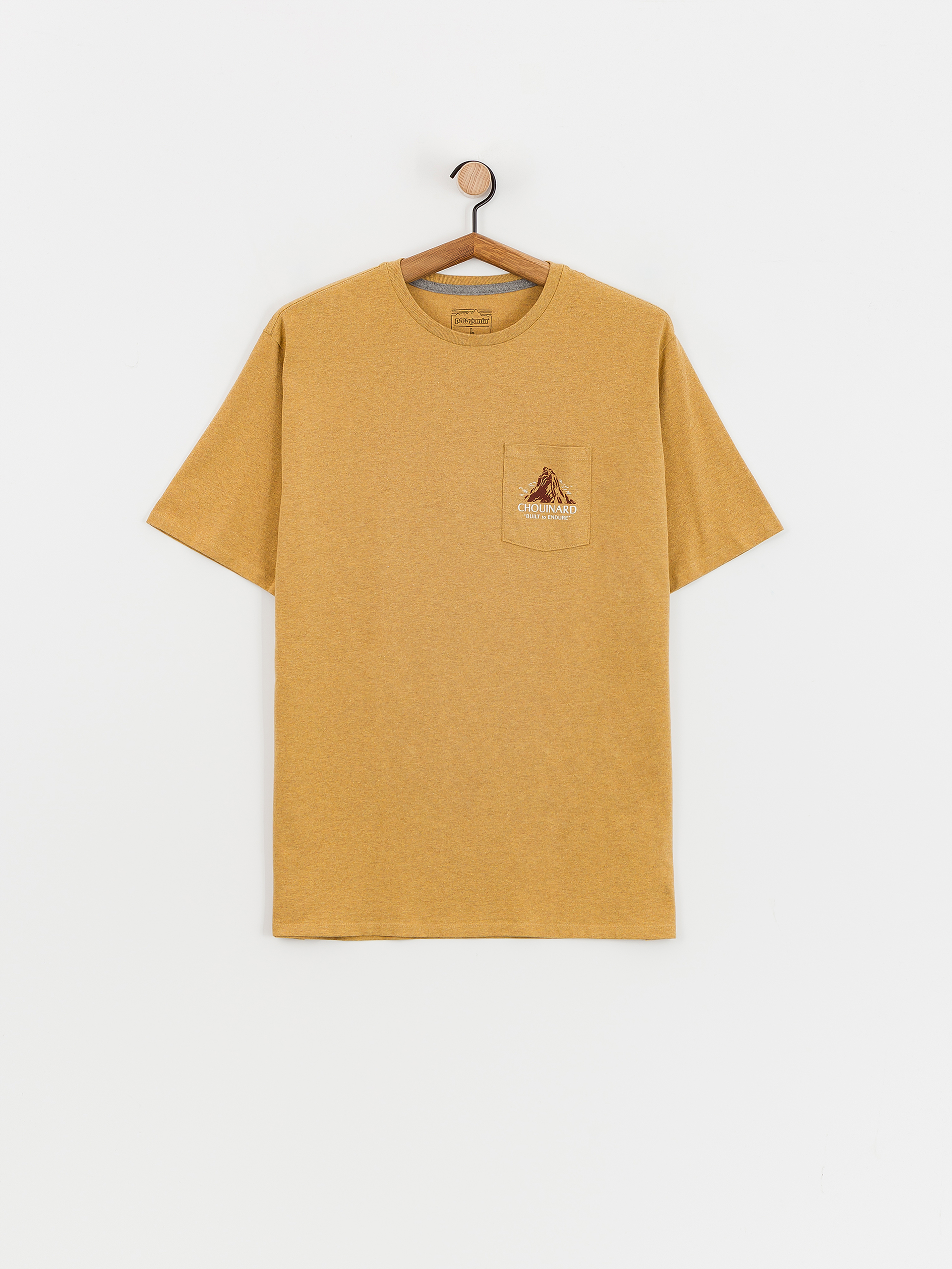 Tricou Patagonia Chouinard Crest Pocket Responsibili (pufferfish gold)