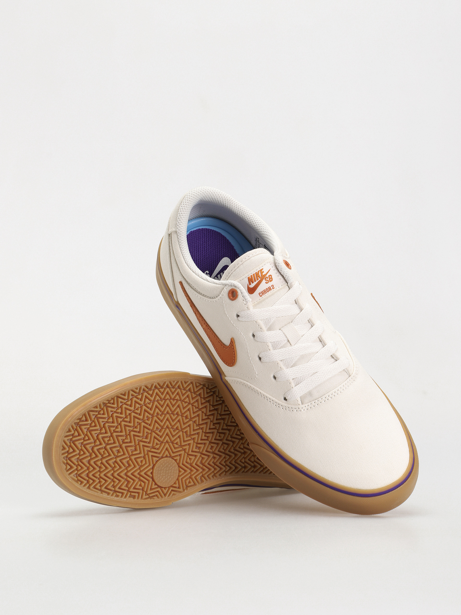 Pantofi Nike SB Chron 2 Canvas (summit white/monarch summit white)