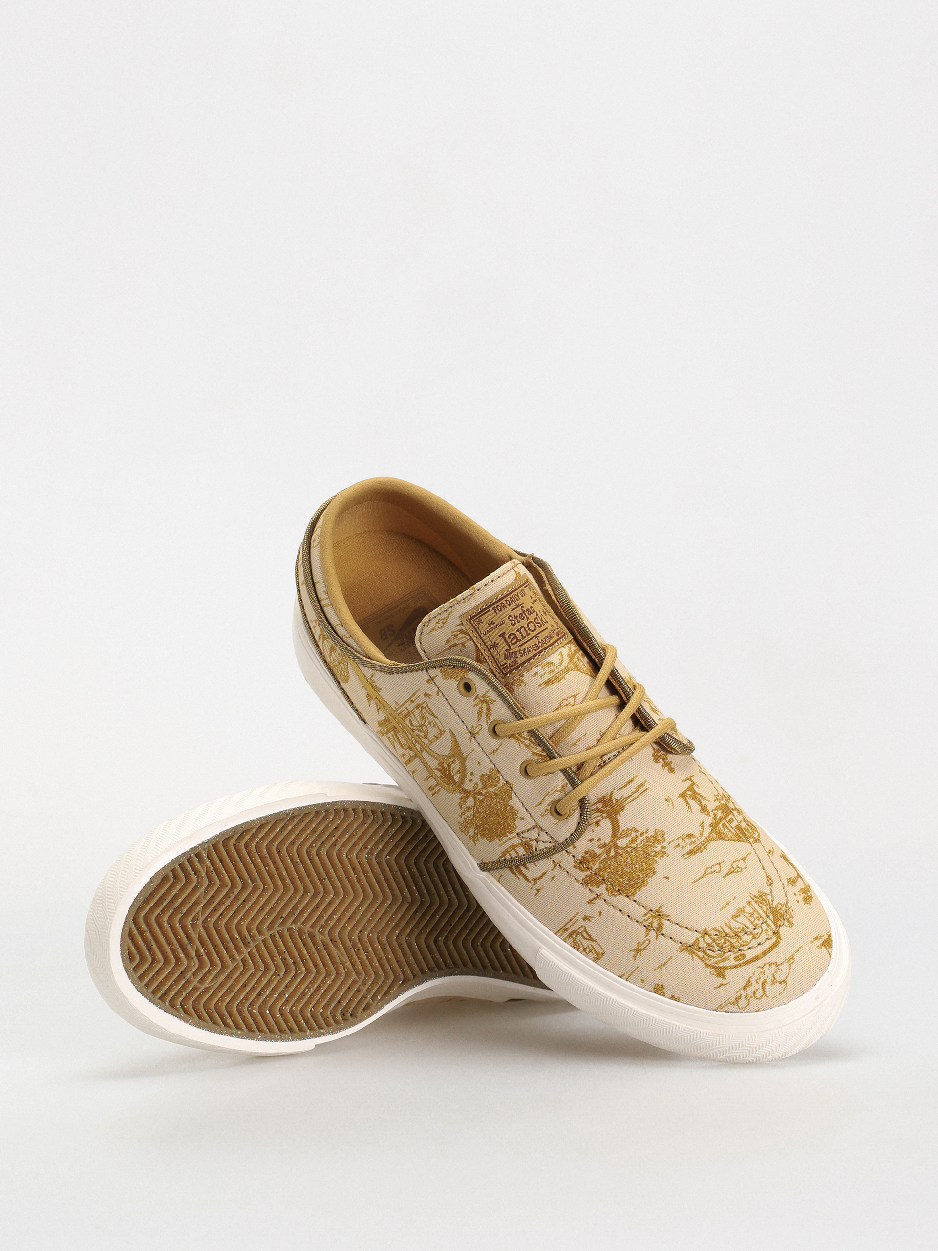 Pantofi Nike SB Zoom Janoski Og+ Premium (sesame/flt gold bronzine sail)