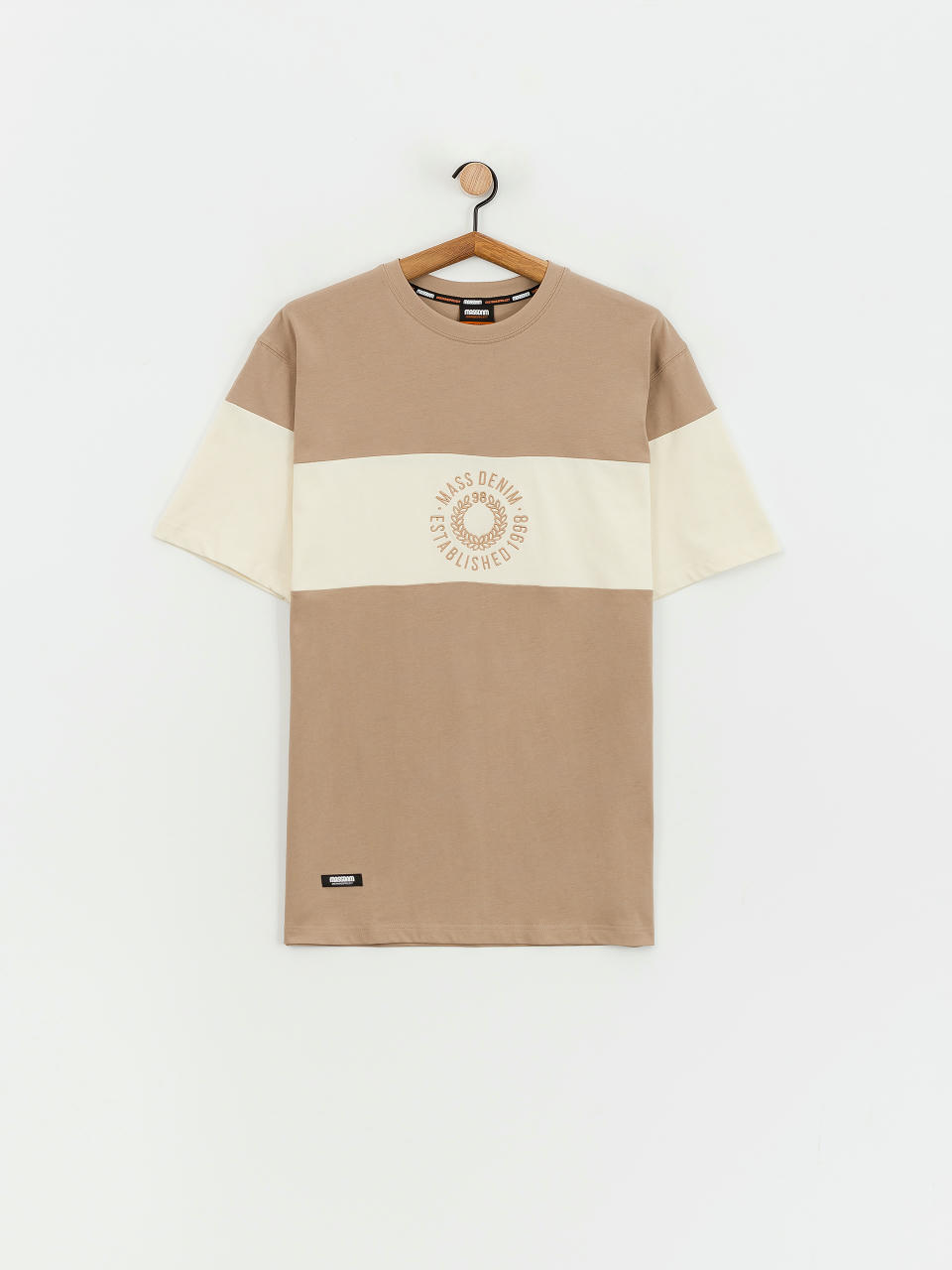 Tricou MassDnm Elementary (beige/off white)