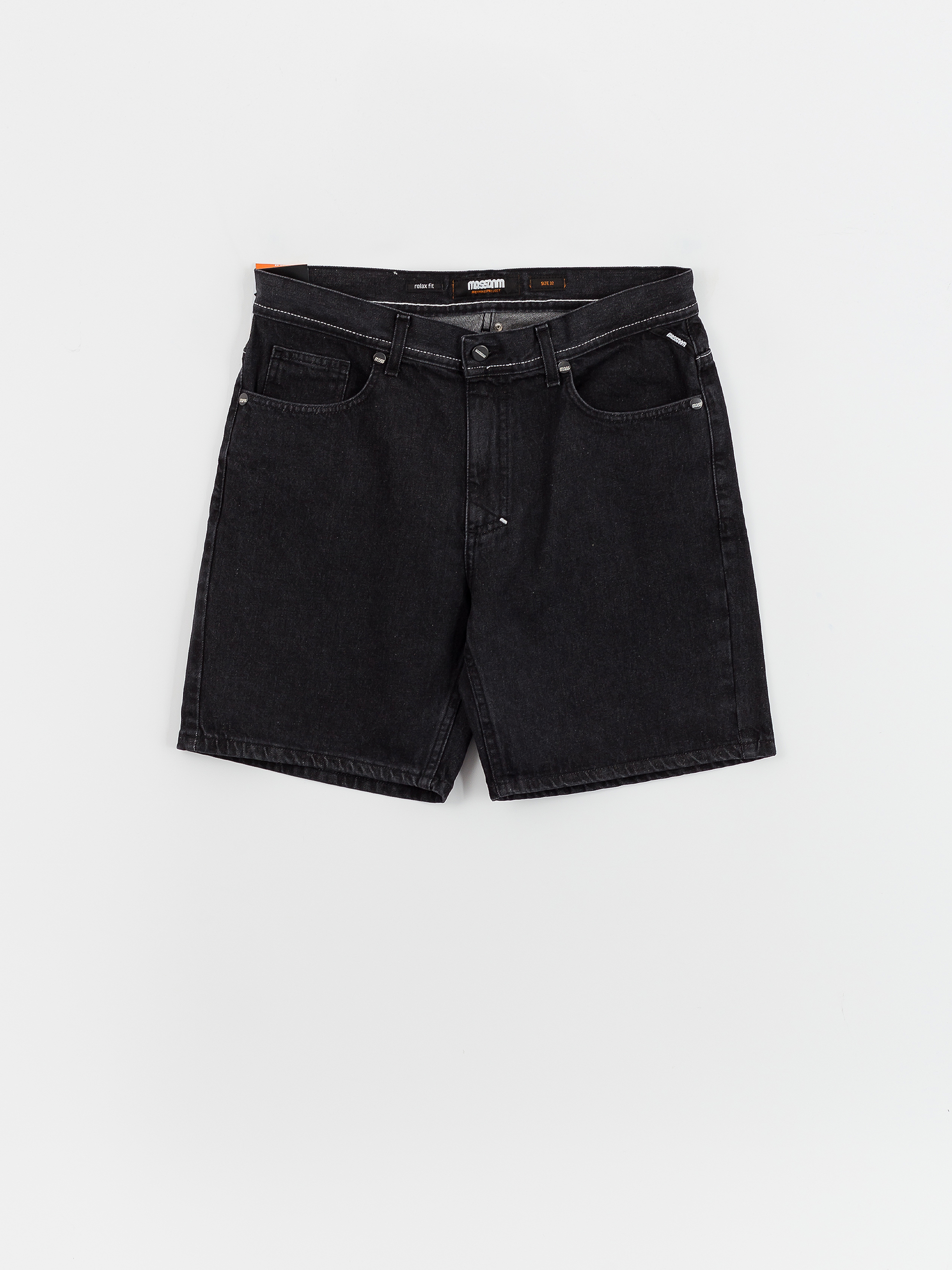 Șort MassDnm Jeans Box (black washed)