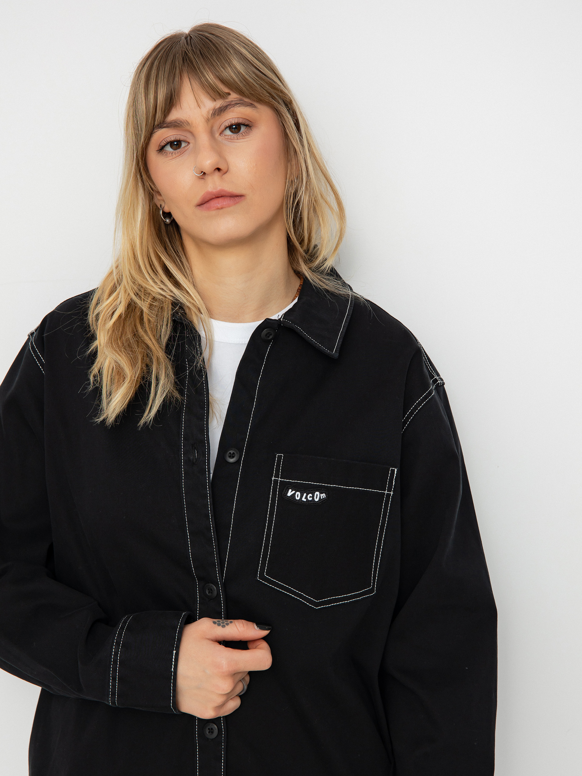 Longsleeve Volcom Stone Kraft Shirt Ls Wmn (black)