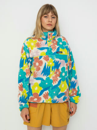 Hanorac din fleece Patagonia Lightweight Synch Snap T Wmn (channeling spring natural)