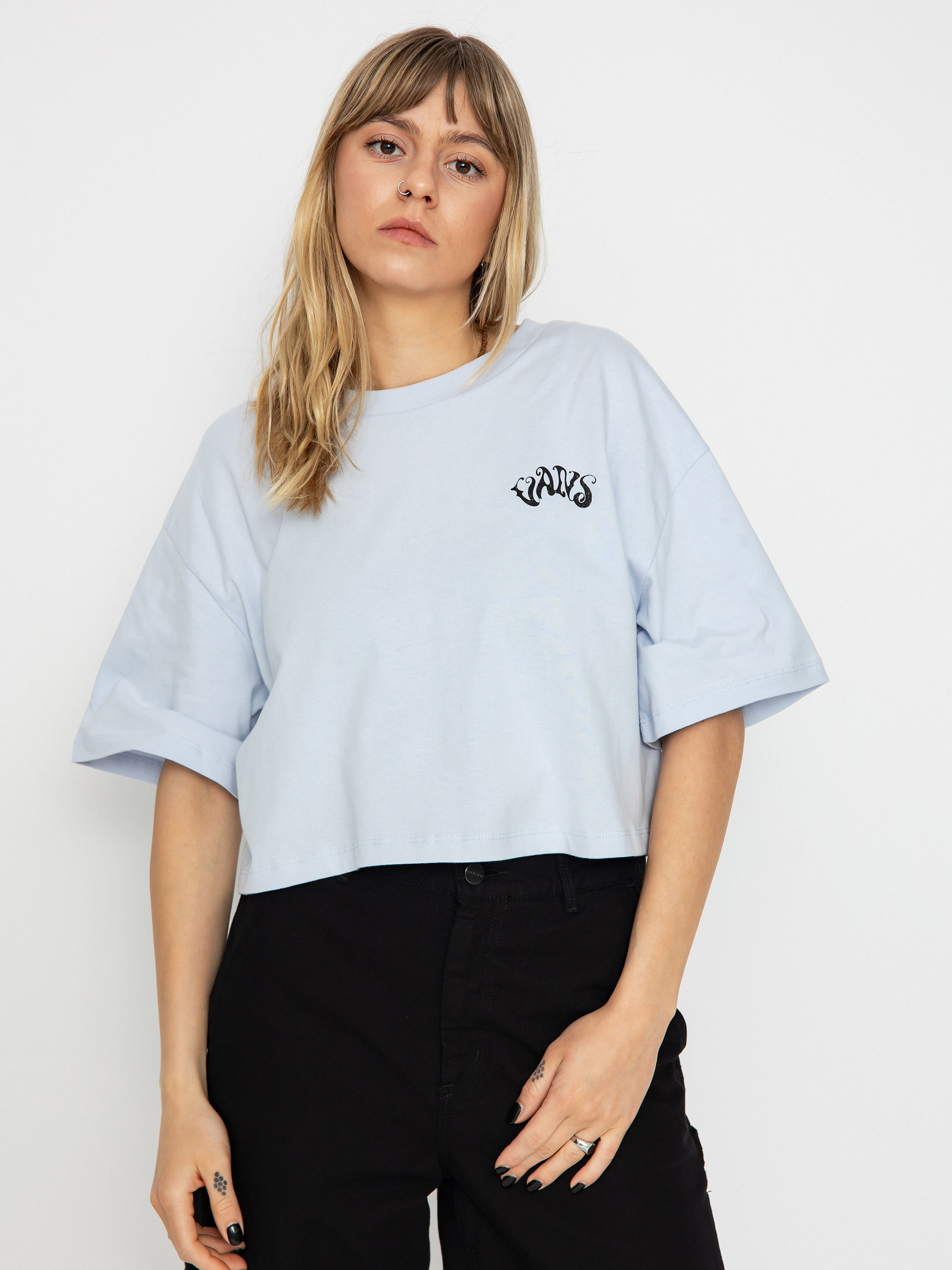 Tricou Vans Vexed Relax Crop Wmn (halogen blue)