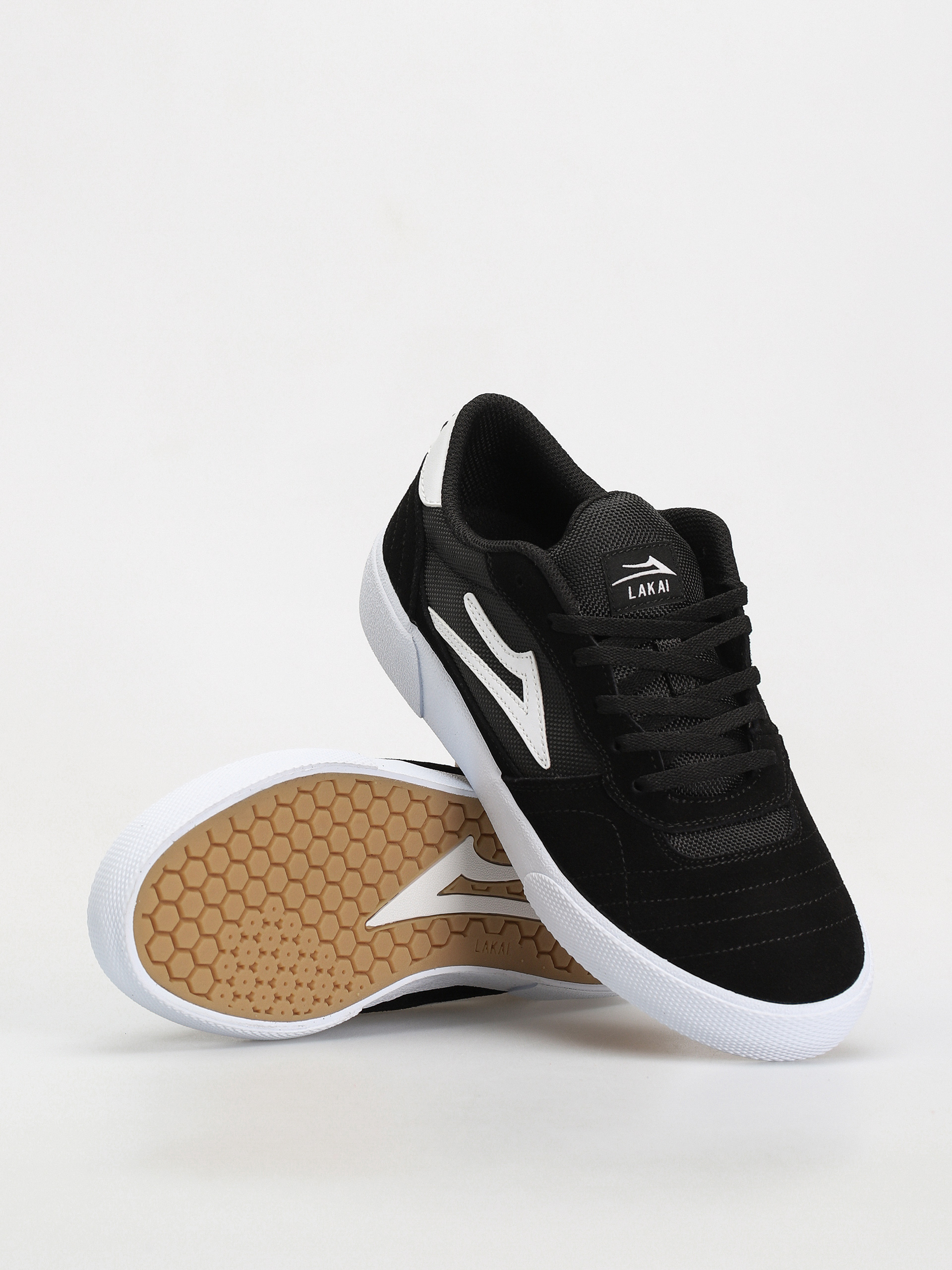 Pantofi Lakai Cambridge (black white suede)
