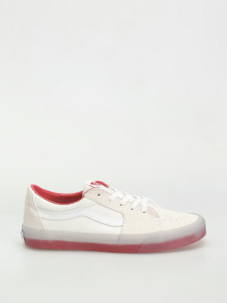Pantofi Vans Sk8 Low (translucent sidewall white/red)