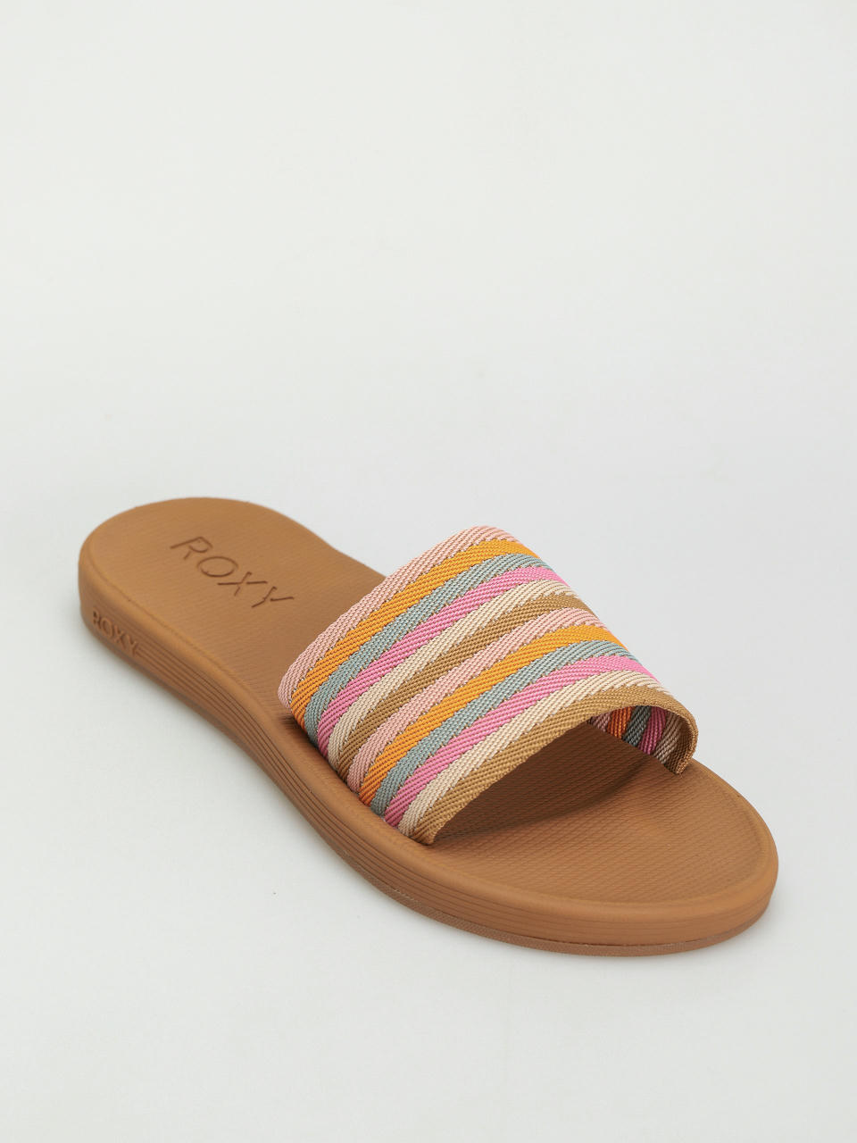 Șlapi Roxy Beachie Breeze Wmn (tan/crazy pink)