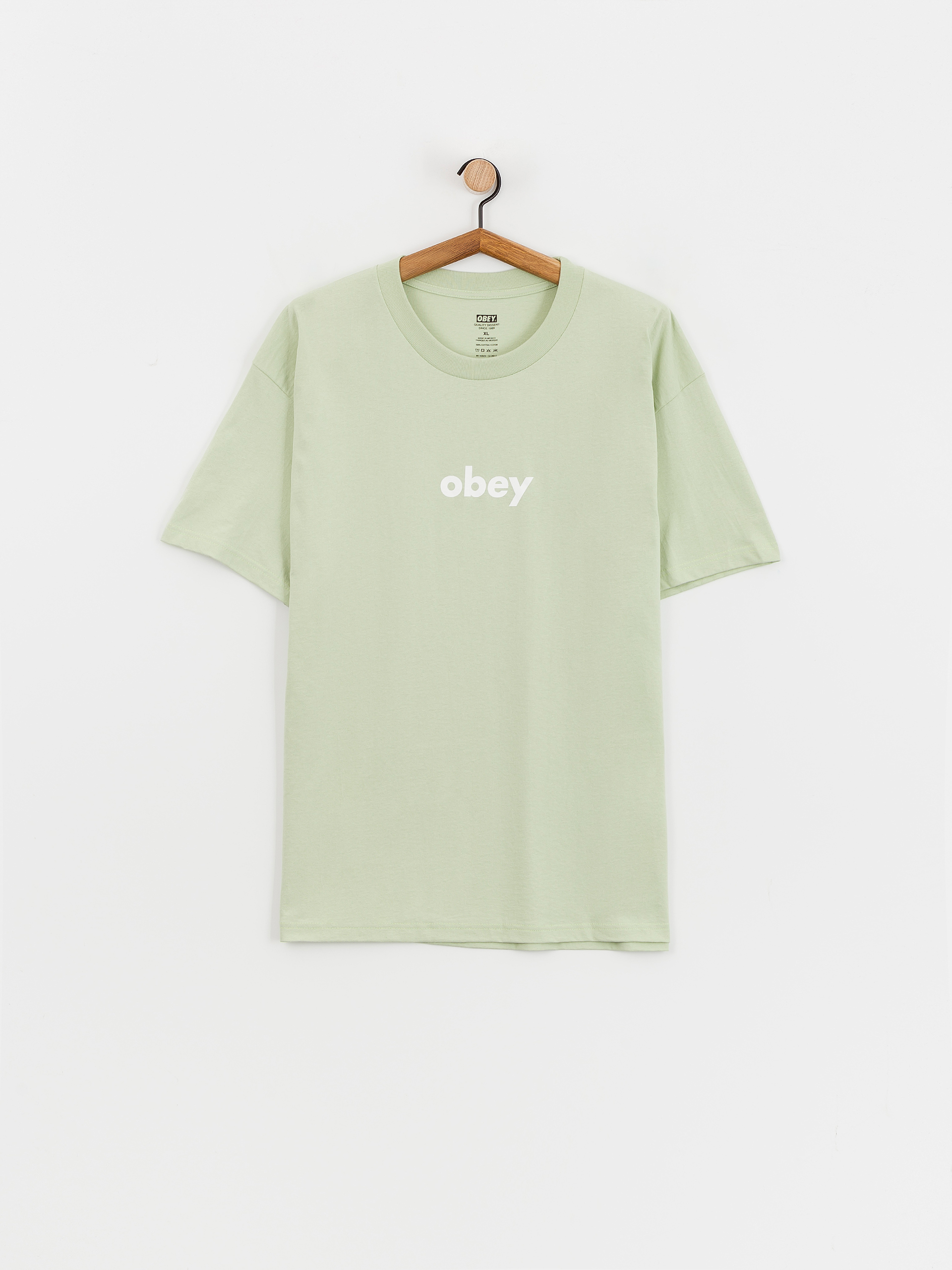 Tricou OBEY Lower Case 2 (cucumber)