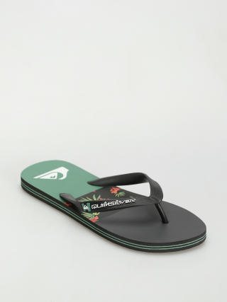 papuci de plajă Quiksilver Molokai Stripe (black/black/green)