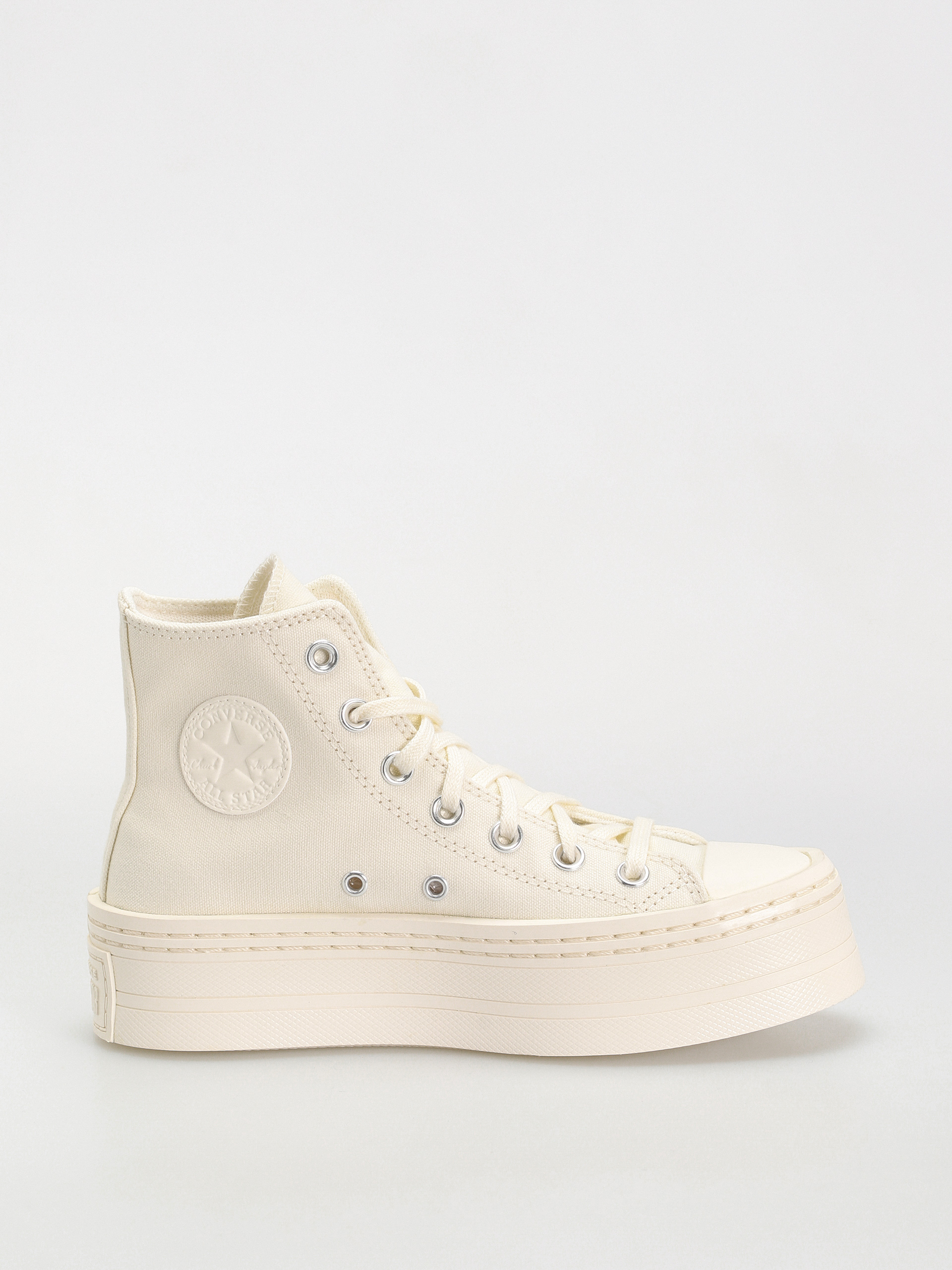 Teniși Converse Chuck Taylor All Star Modern Lift Hi Wmn - alb