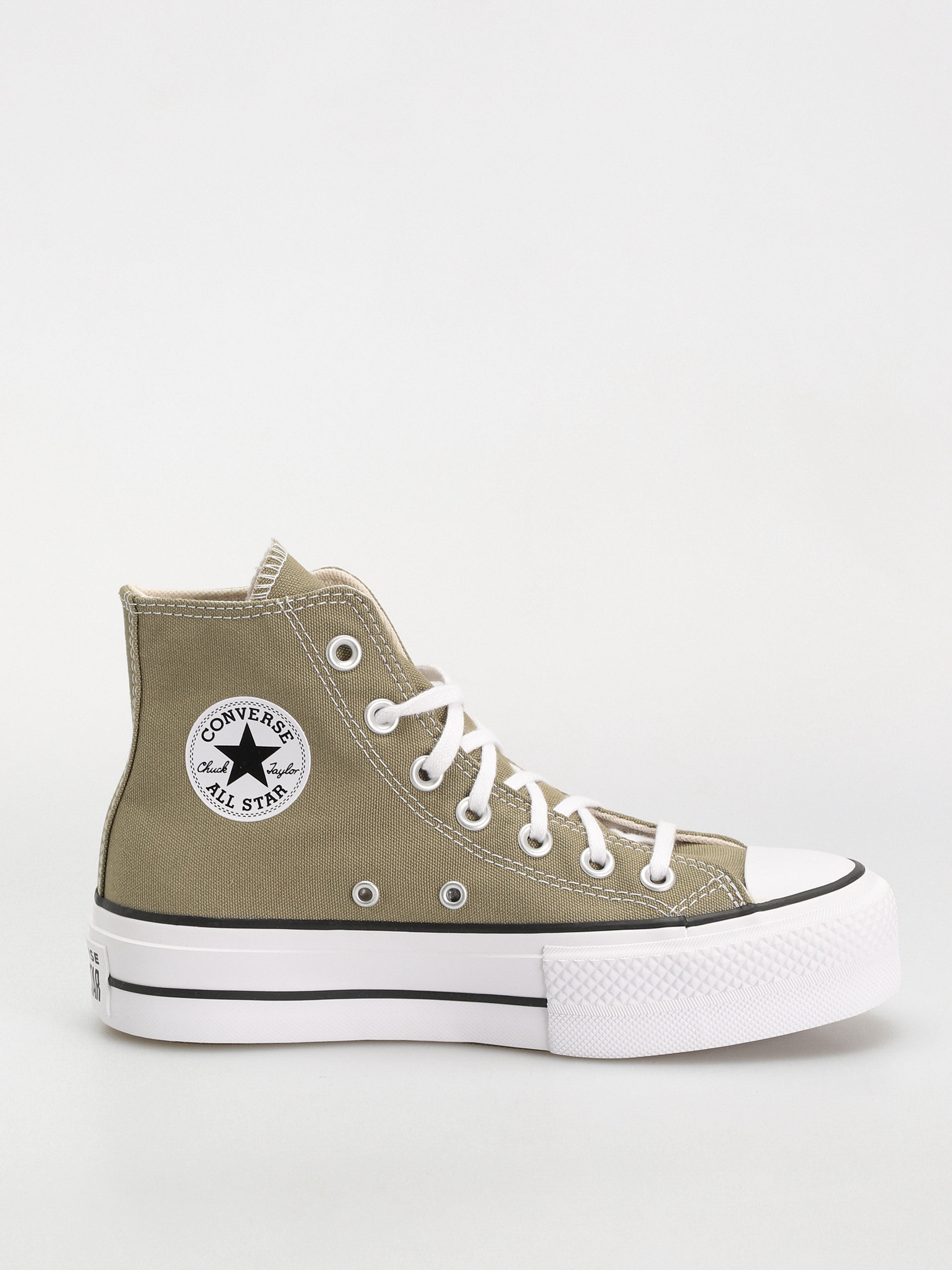 Teniși Converse Chuck Taylor All Star Lift Hi Wmn (olive/white)