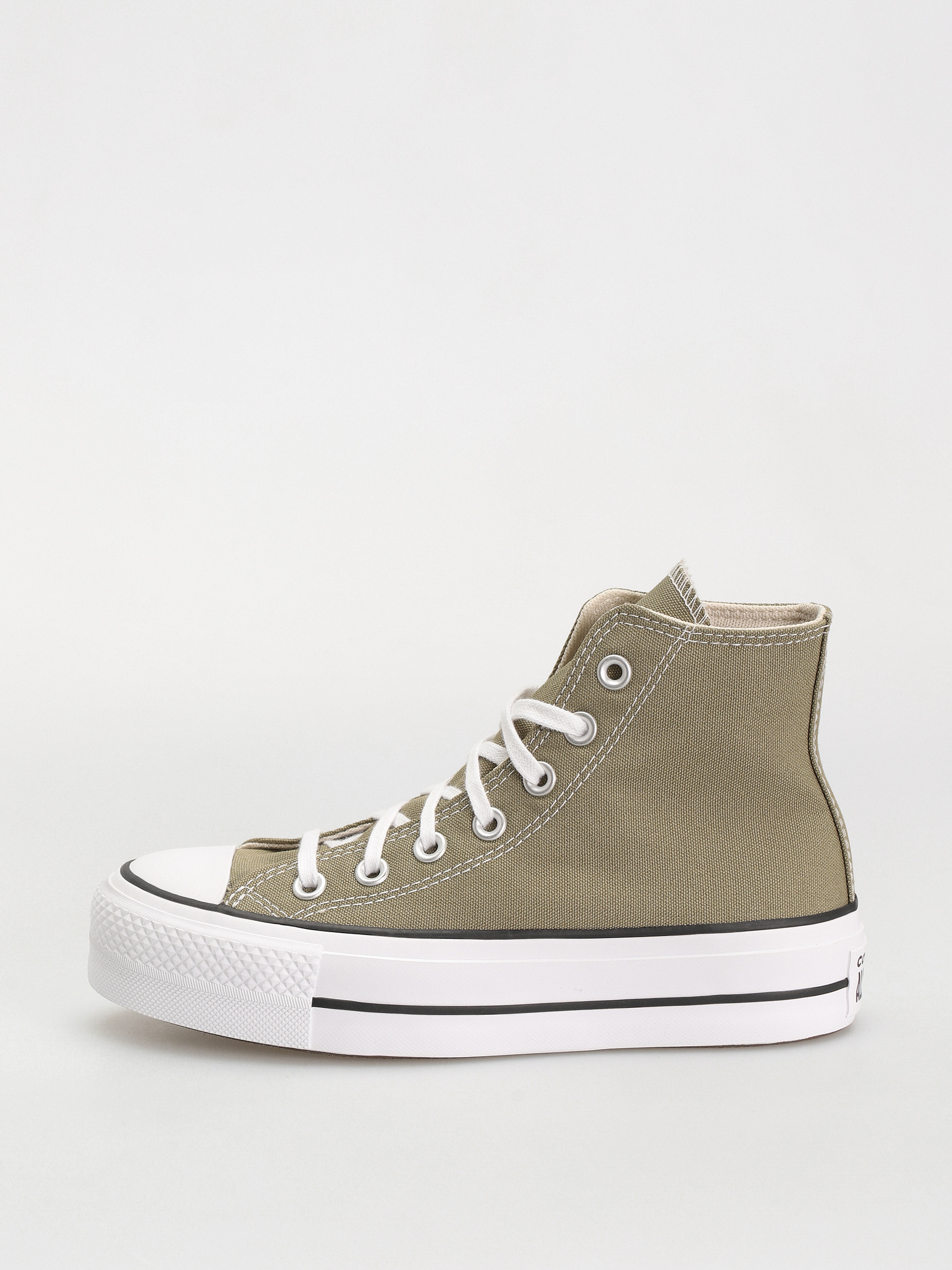 Teniși Converse Chuck Taylor All Star Lift Hi Wmn (olive/white)