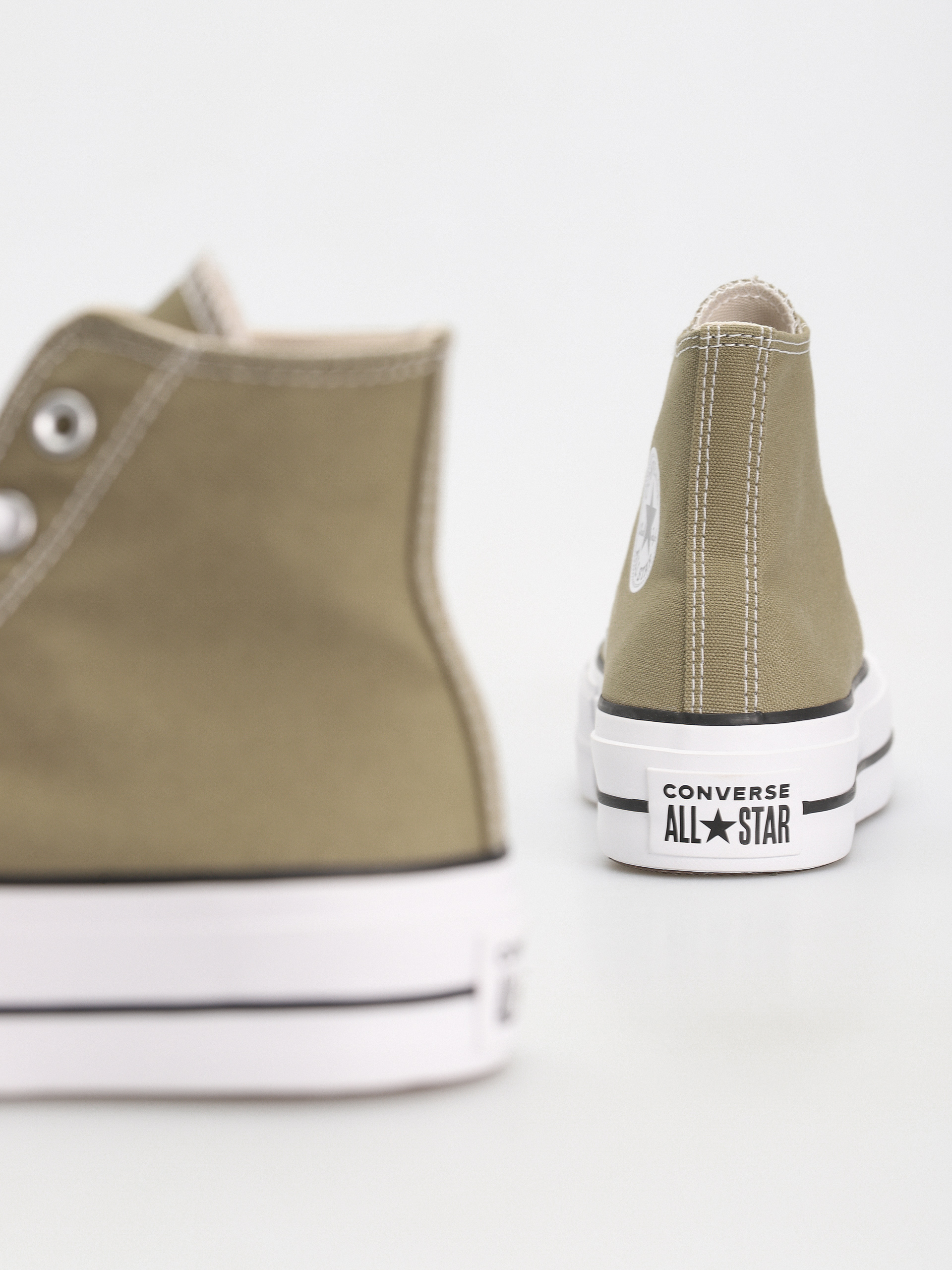 Teniși Converse Chuck Taylor All Star Lift Hi Wmn (olive/white)
