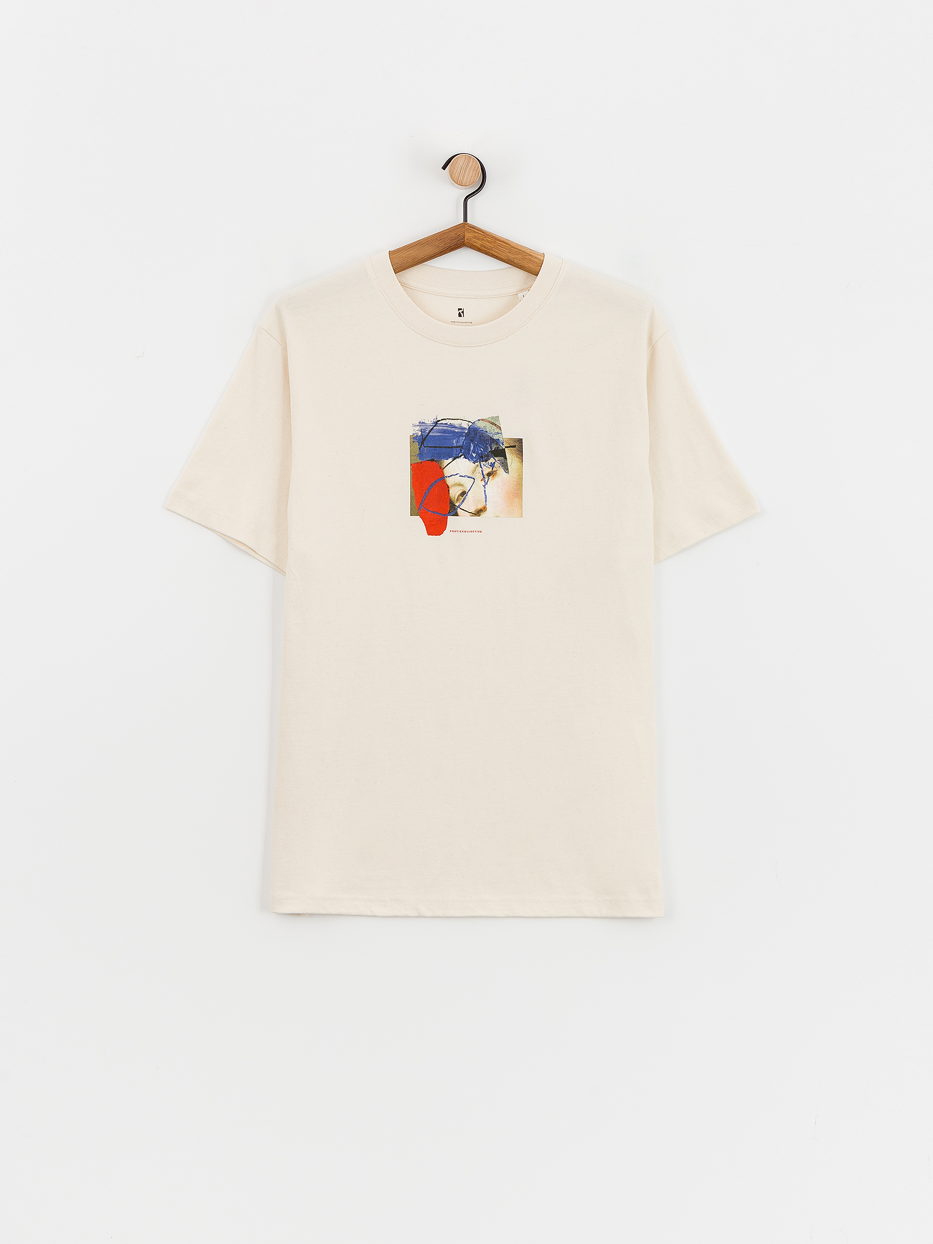 Tricou Poetic Collective Half on Half (off white)