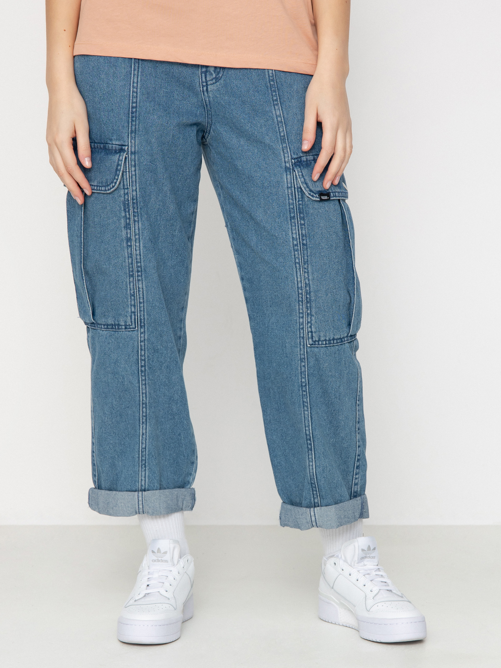 Pantaloni Vans Sidewalk Denim Cargo Wmn