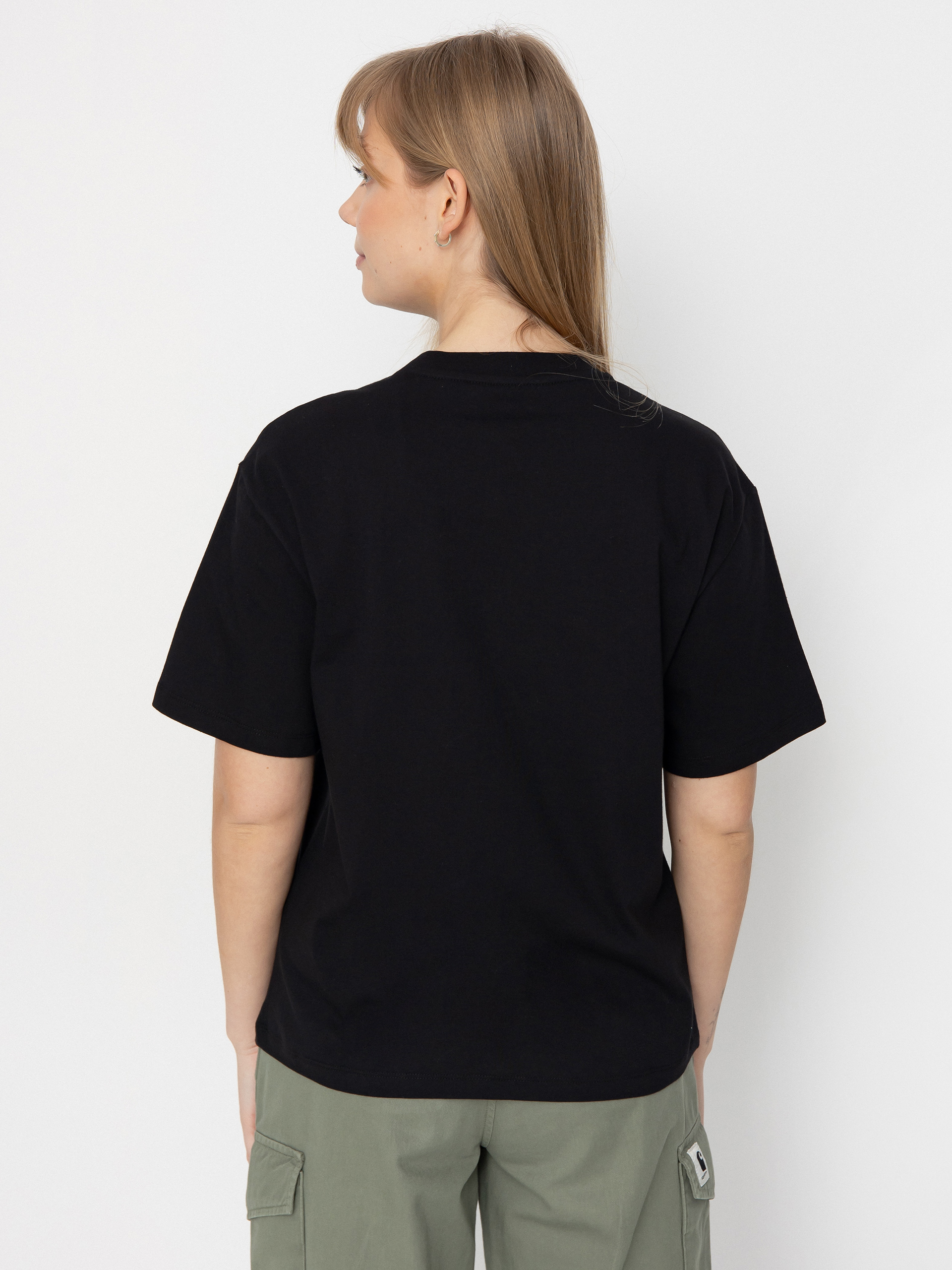 Tricou Carhartt WIP Chase Wmn (black/gold)