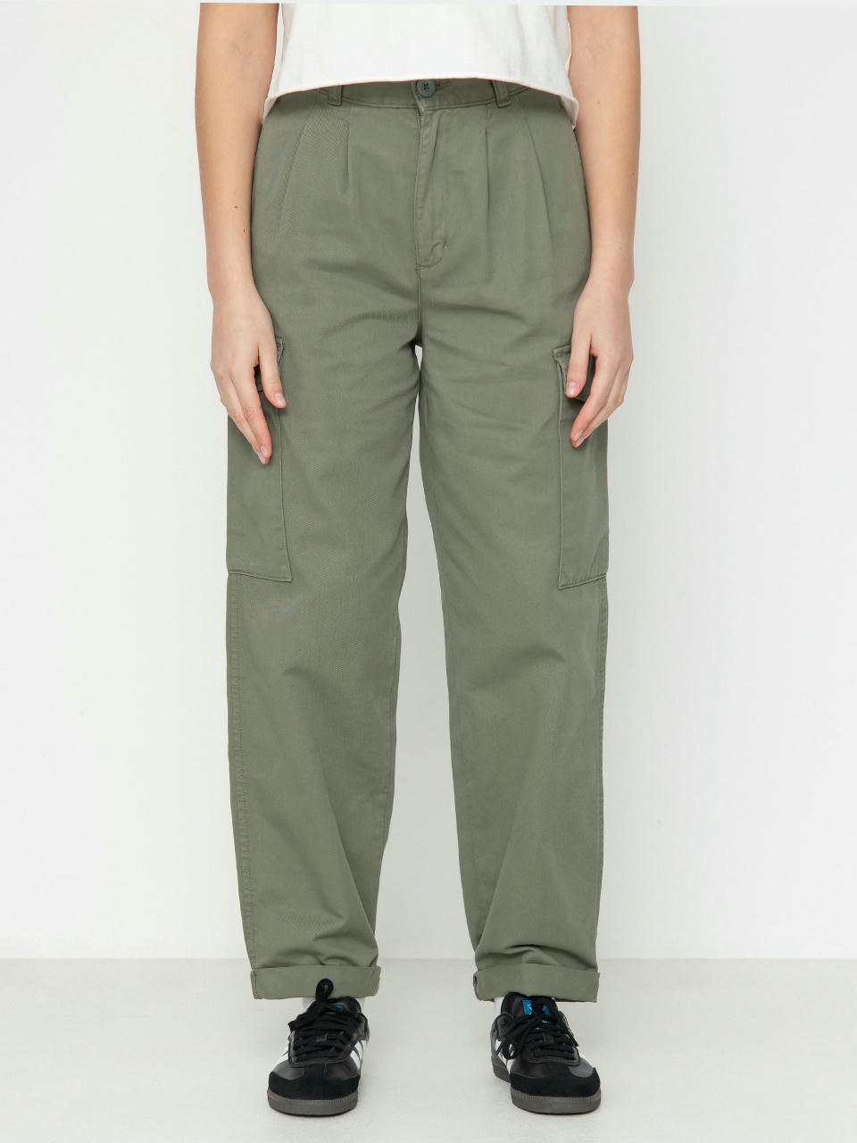 Pantaloni Carhartt WIP Collins Wmn (park)