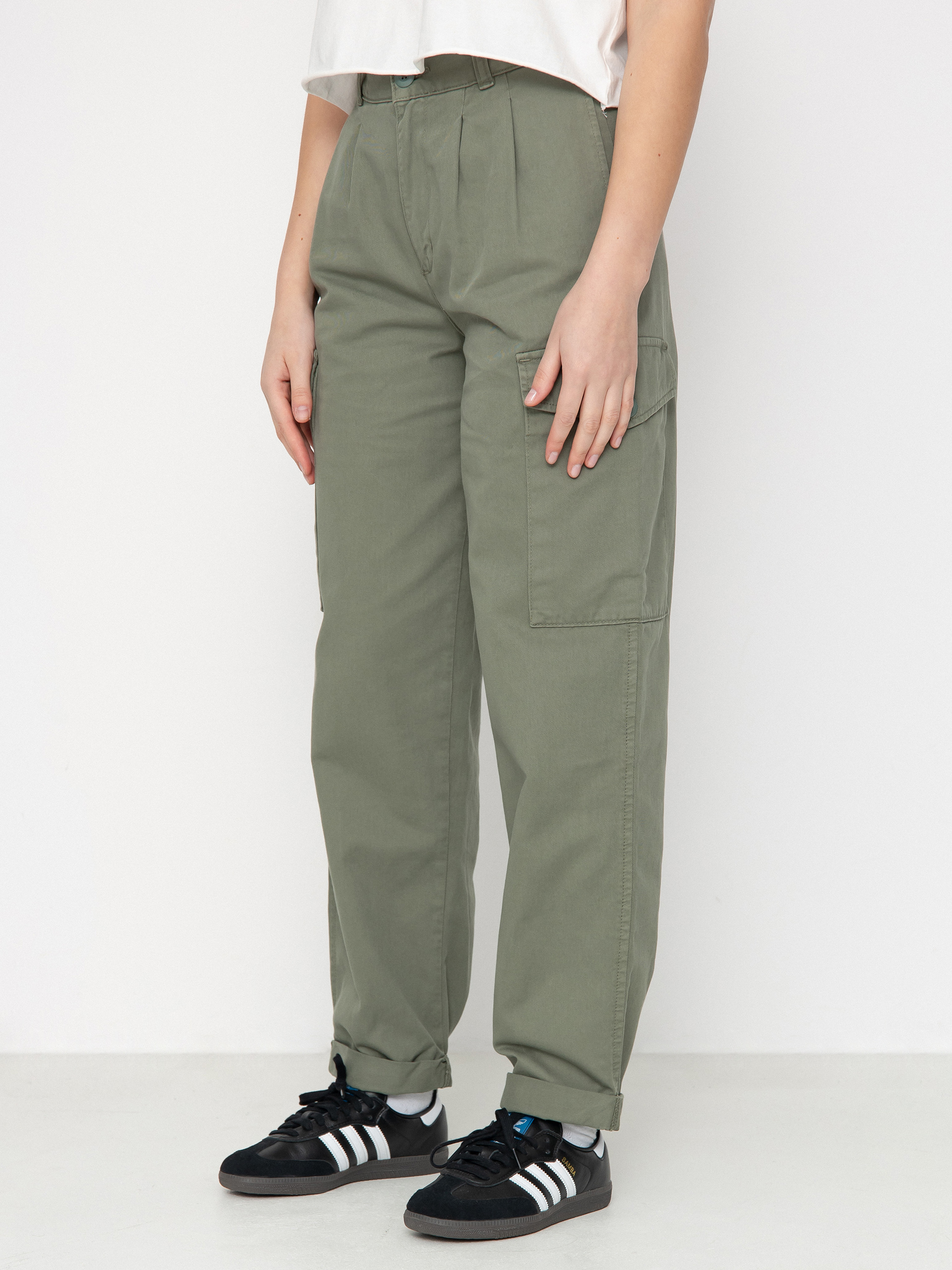 Pantaloni Carhartt WIP Collins Wmn (park)