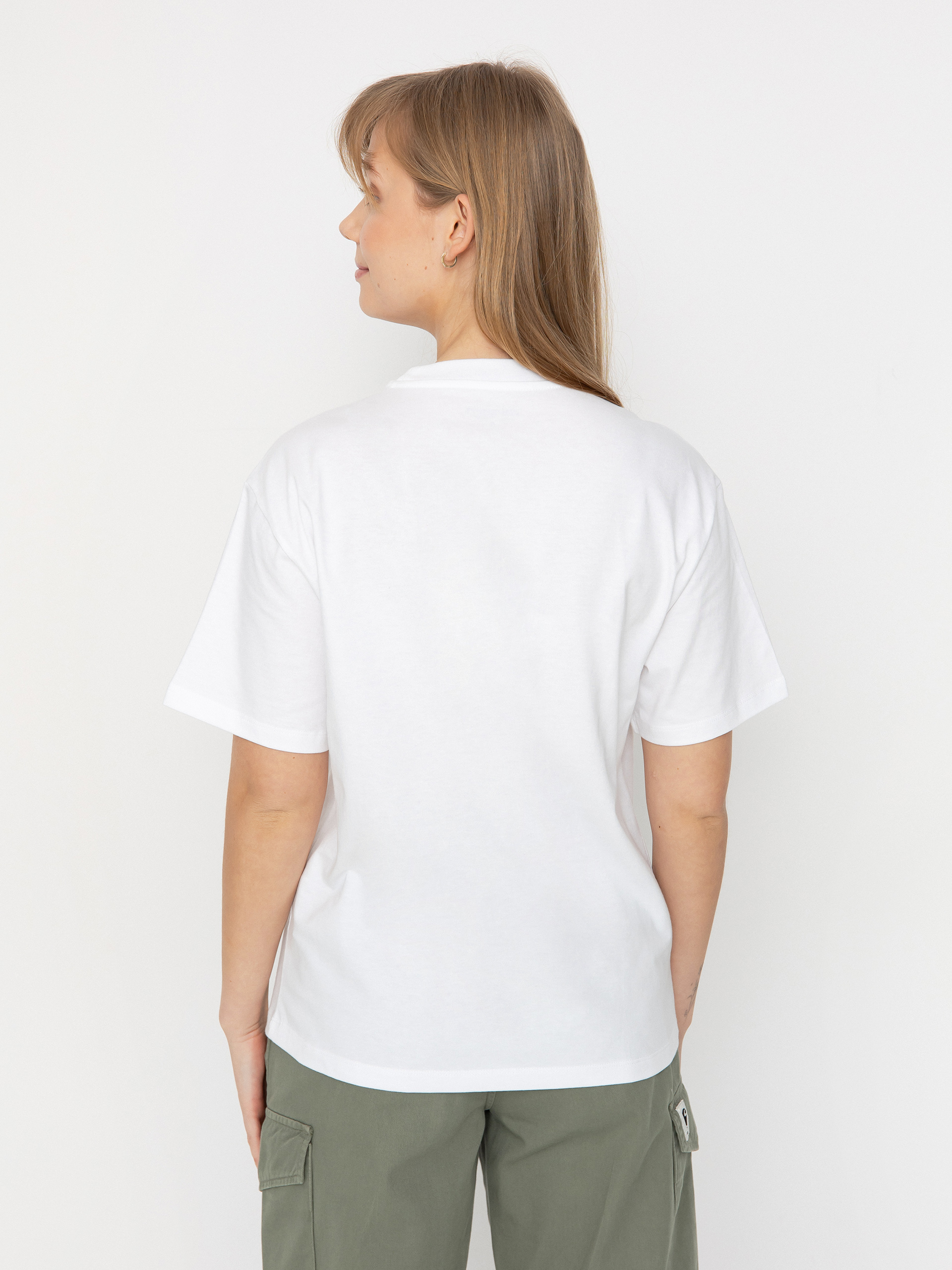 Tricou Carhartt WIP Chase Wmn (white/gold)