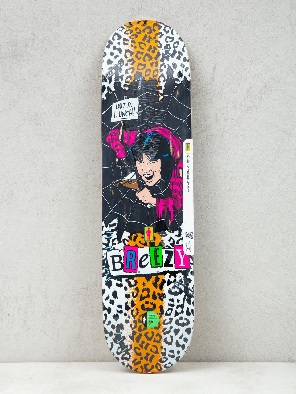 Placă Girl Skateboard Geering Out To Lunch (black)