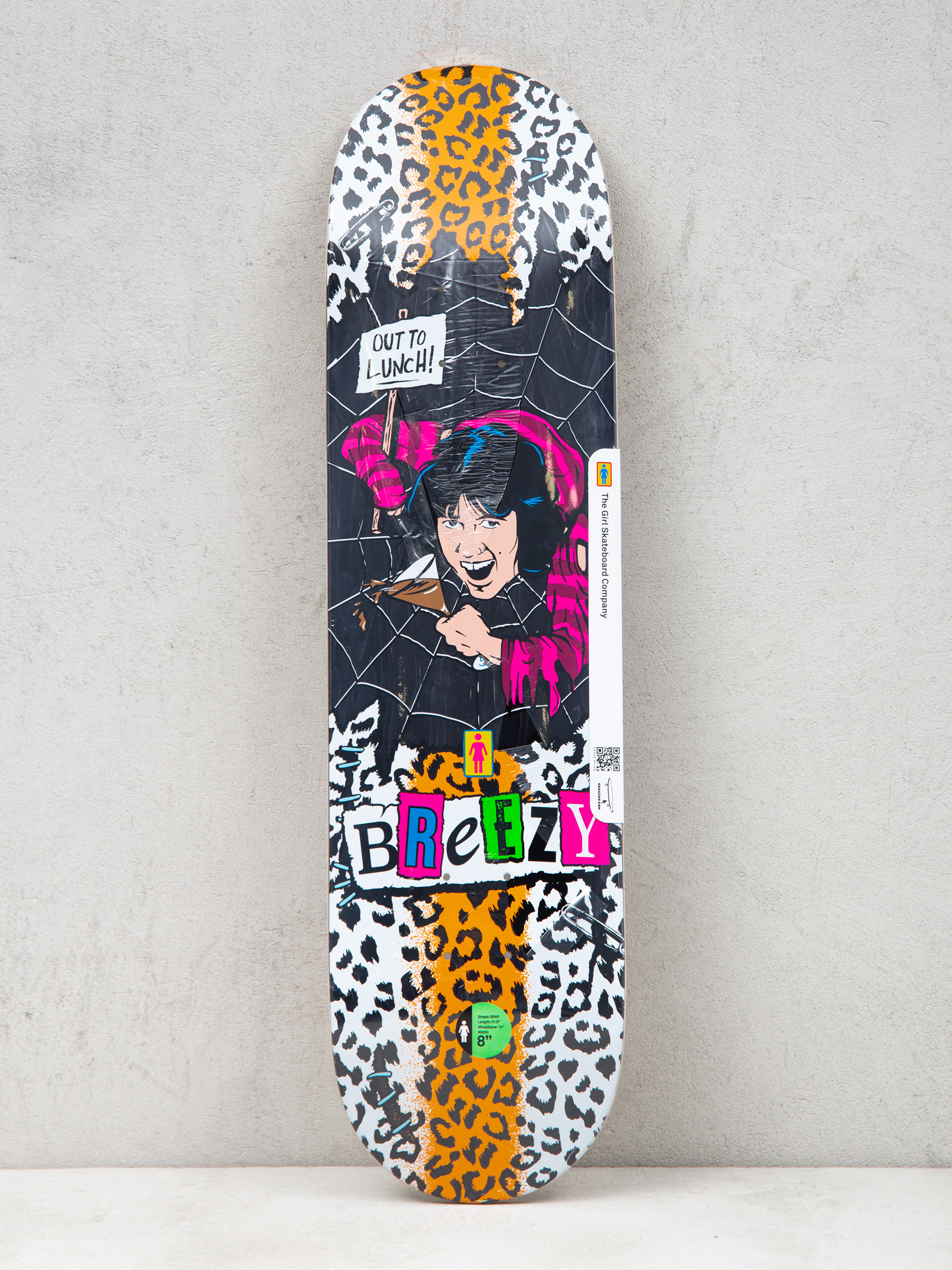 Placu0103 Girl Skateboard Geering Out To Lunch (black)
