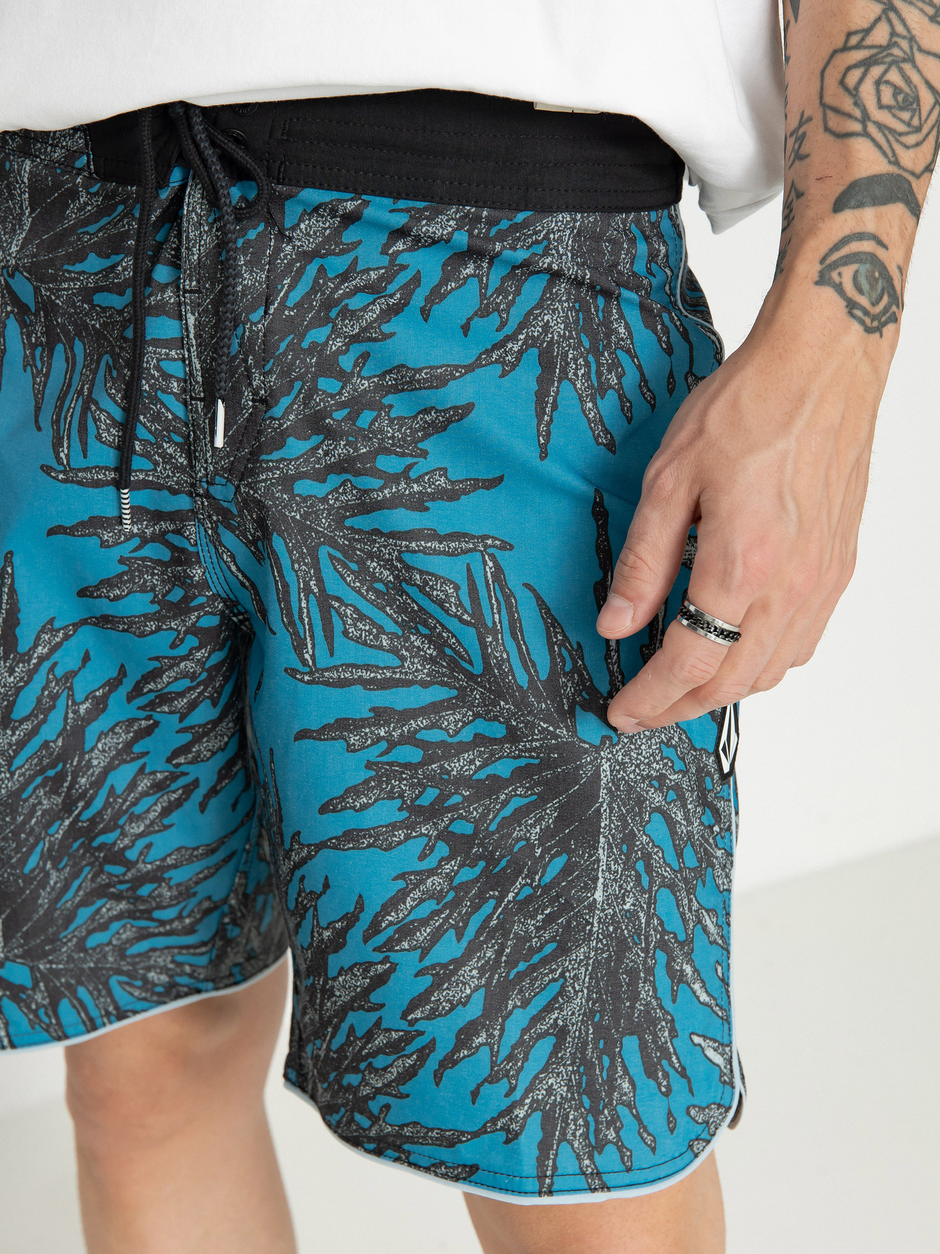 Șort pentru plajă Volcom Beeg Leef Stoney 19 (tidal blue)