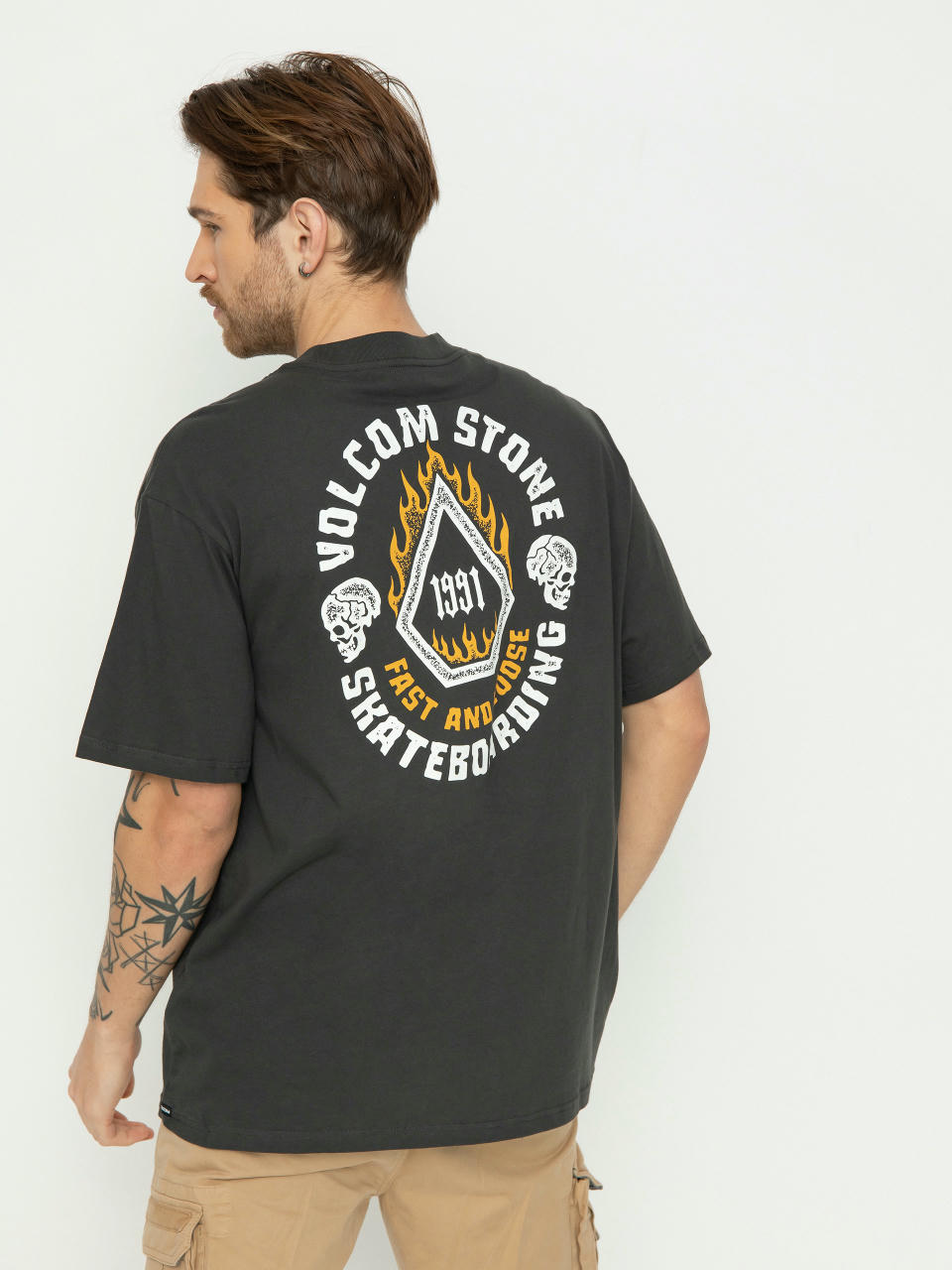 Tricou Volcom Skate Vitals Fast N Loose (stealth)