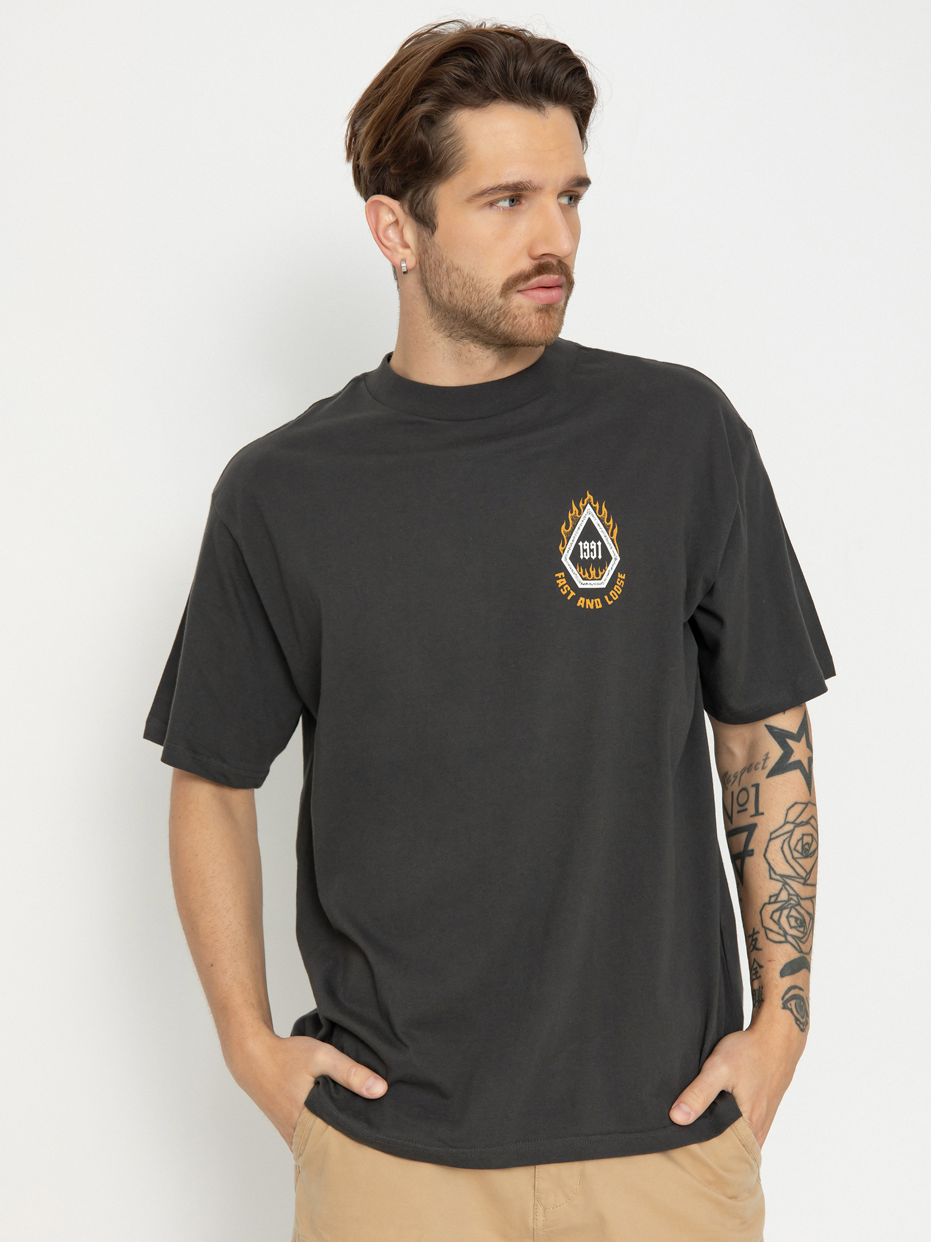 Tricou Volcom Skate Vitals Fast N Loose (stealth)