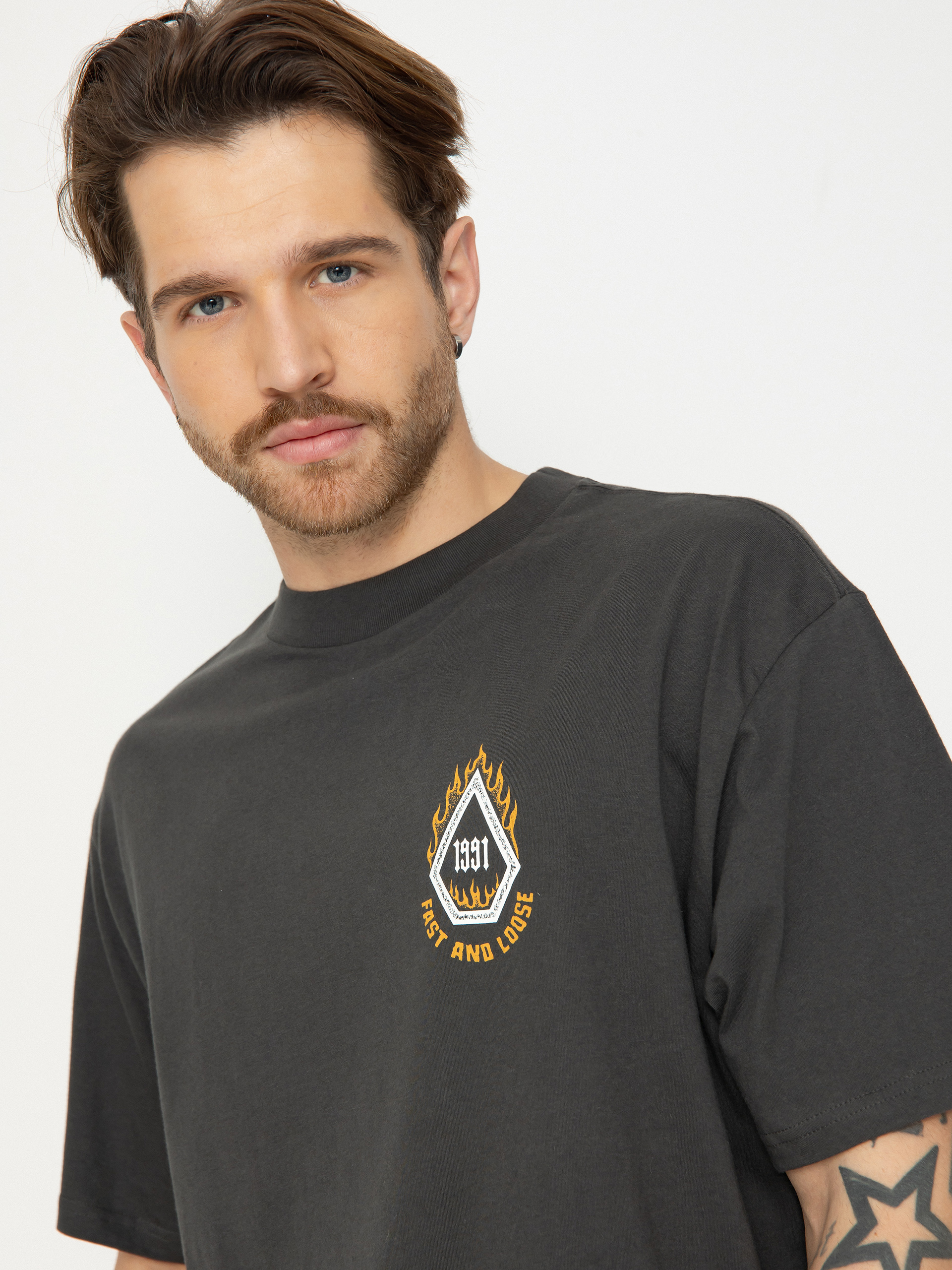 Tricou Volcom Skate Vitals Fast N Loose (stealth)