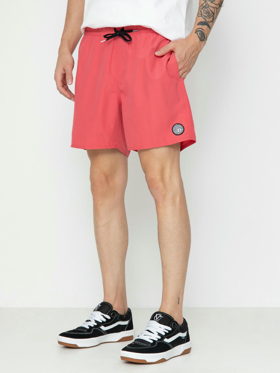 Șort Volcom Lido Solid 16 (washed ruby)