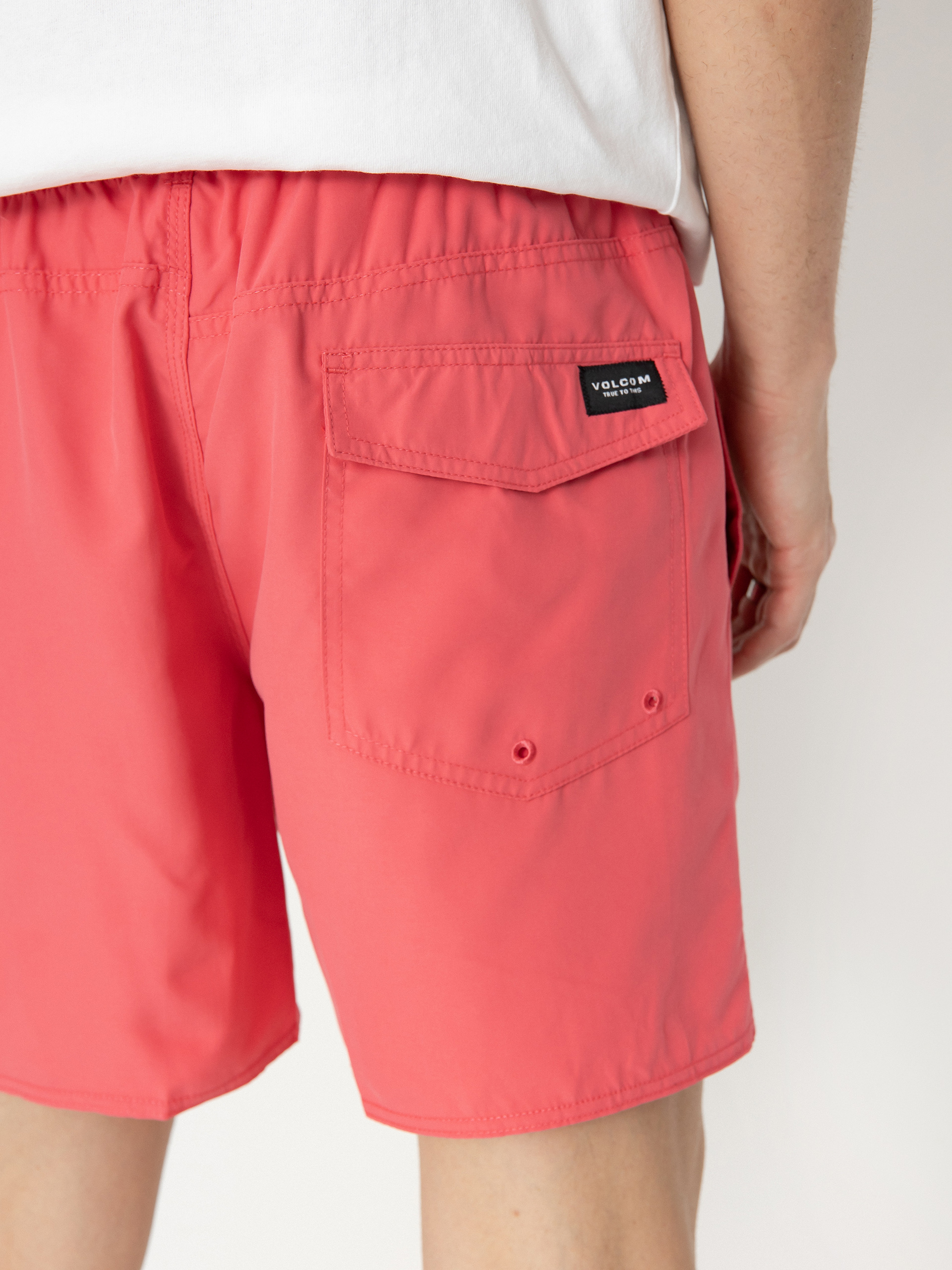 Șort Volcom Lido Solid 16 (washed ruby)