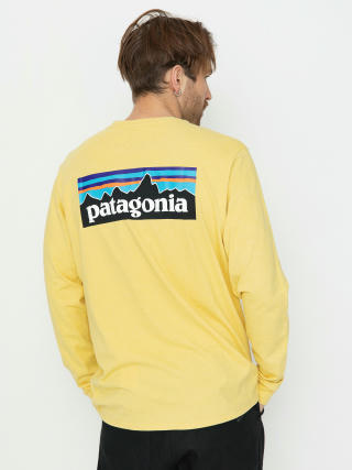 Longsleeve Patagonia P-6 Logo Responsibili (milled yellow)