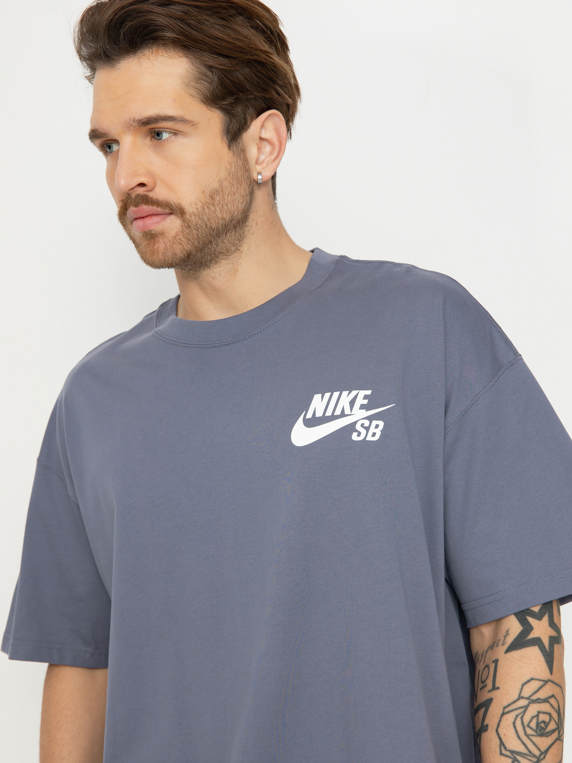 Tricou Nike SB Logo Lbr (light carbon)