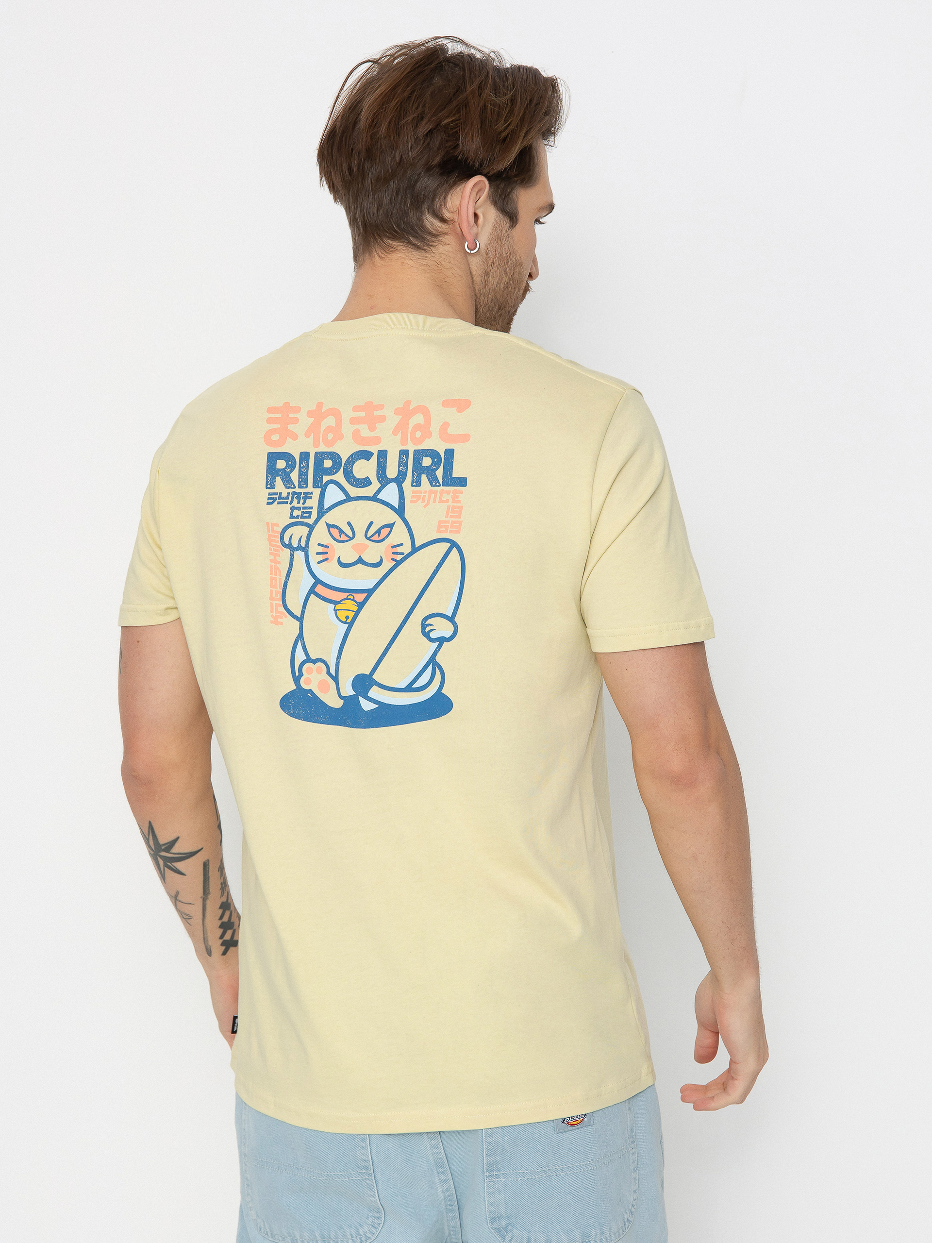 Tricou Rip Curl Desti Animals (vintage yellow)