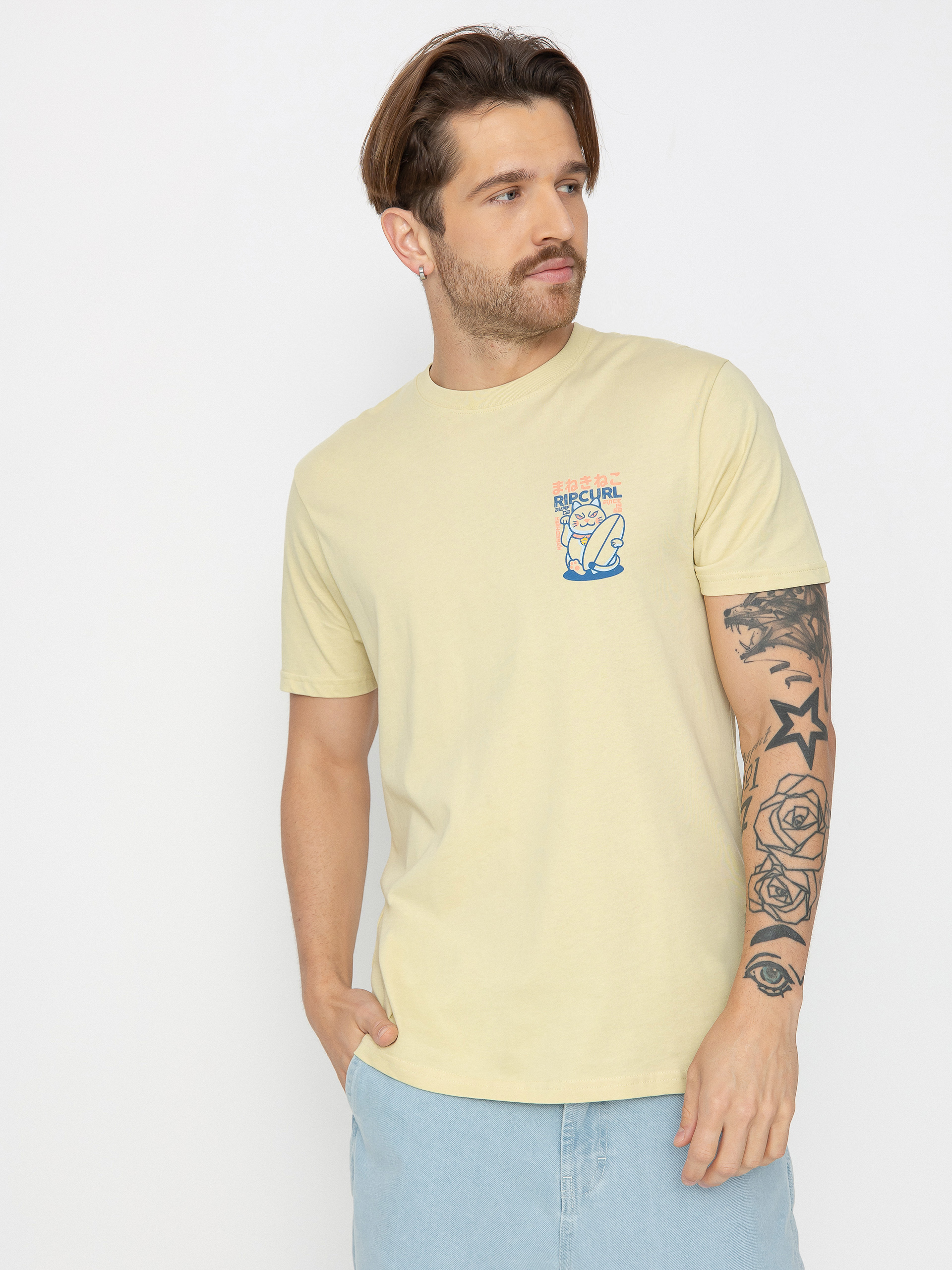 Tricou Rip Curl Desti Animals (vintage yellow)