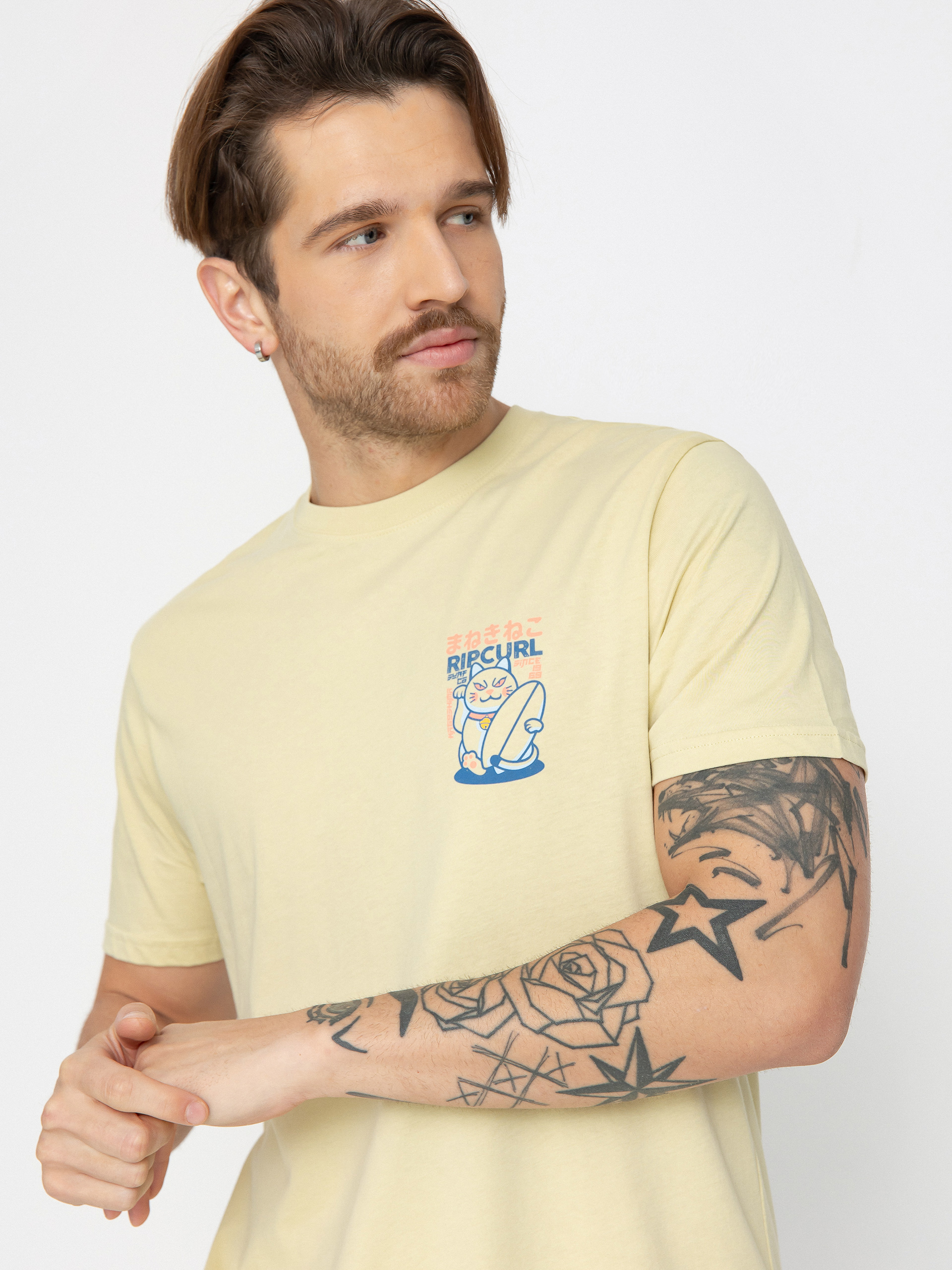 Tricou Rip Curl Desti Animals (vintage yellow)