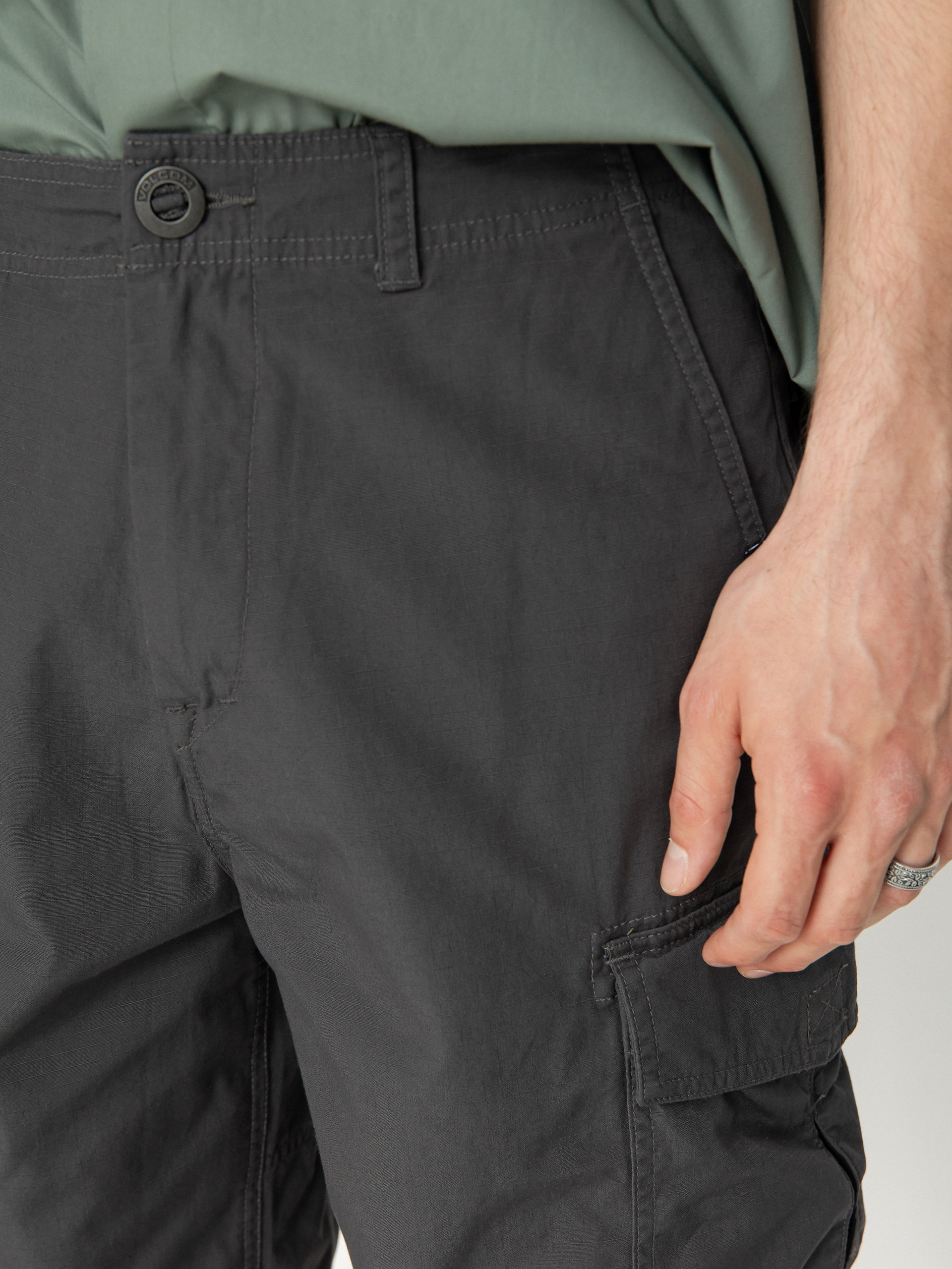 Pantaloni Volcom Grande Barracks Cargo 22 (asphalt black)