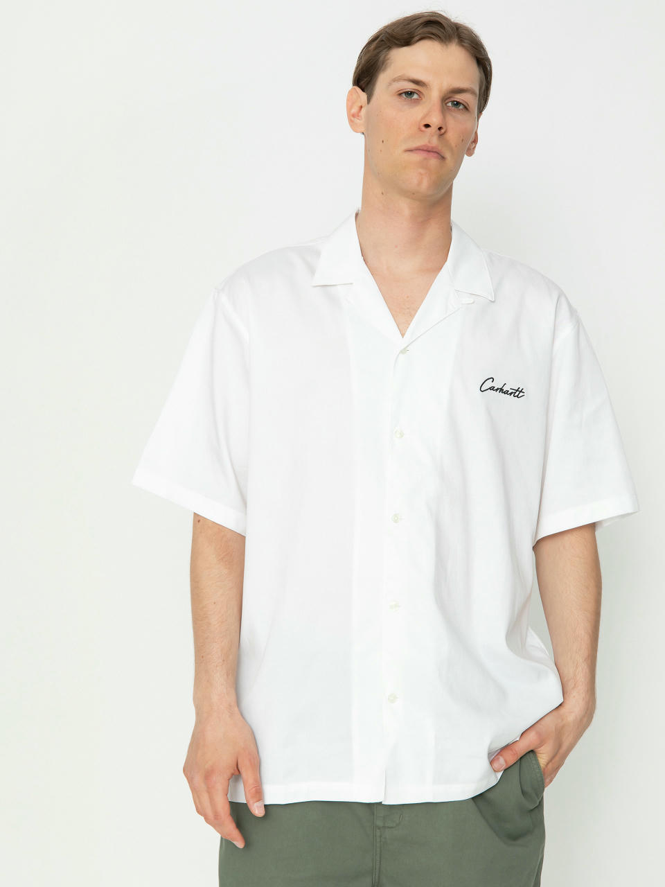 Cămașă Carhartt WIP Delray (white/black)