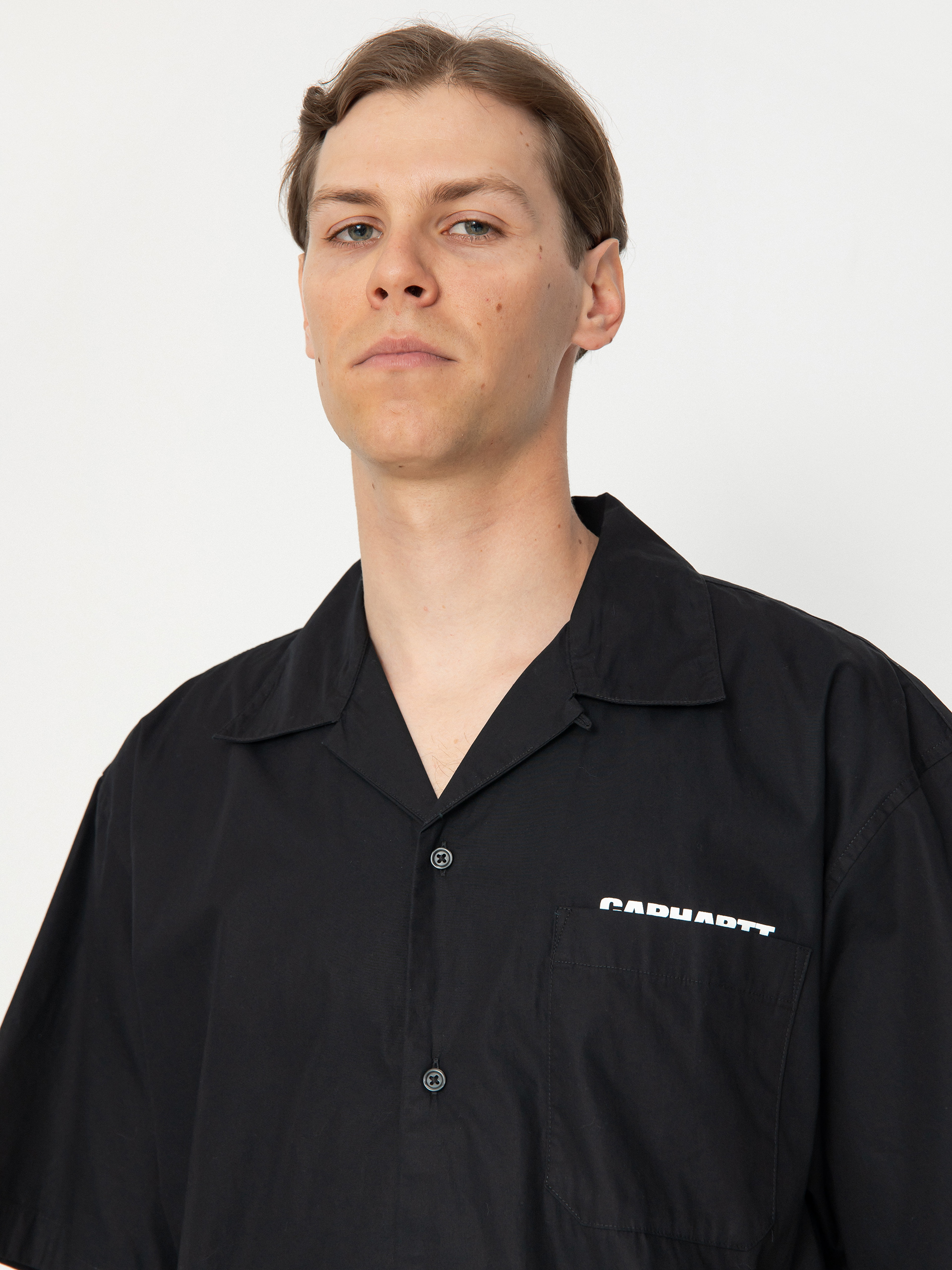 Tricou Carhartt WIP Link Script (black/white)