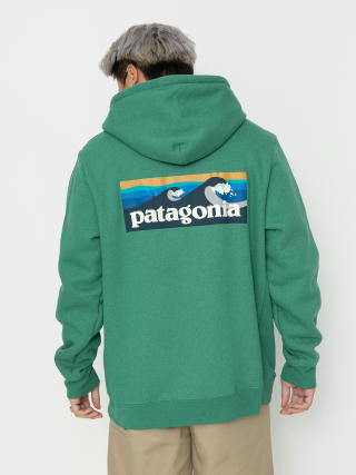 Hanorac cu glugă Patagonia Boardshort Logo Uprisal HD (gather green)