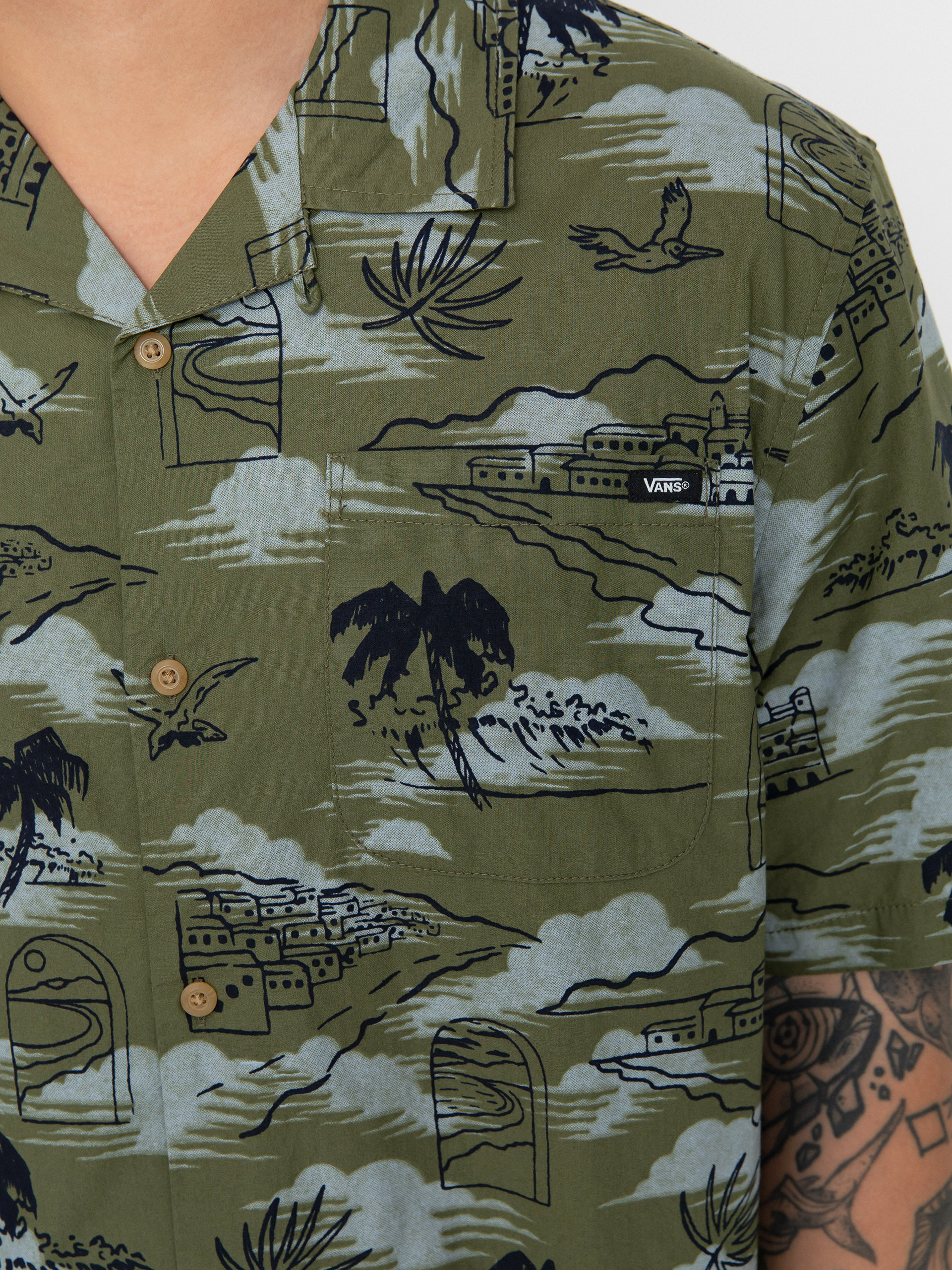 Cămașă Vans Davista Woven (olivine)