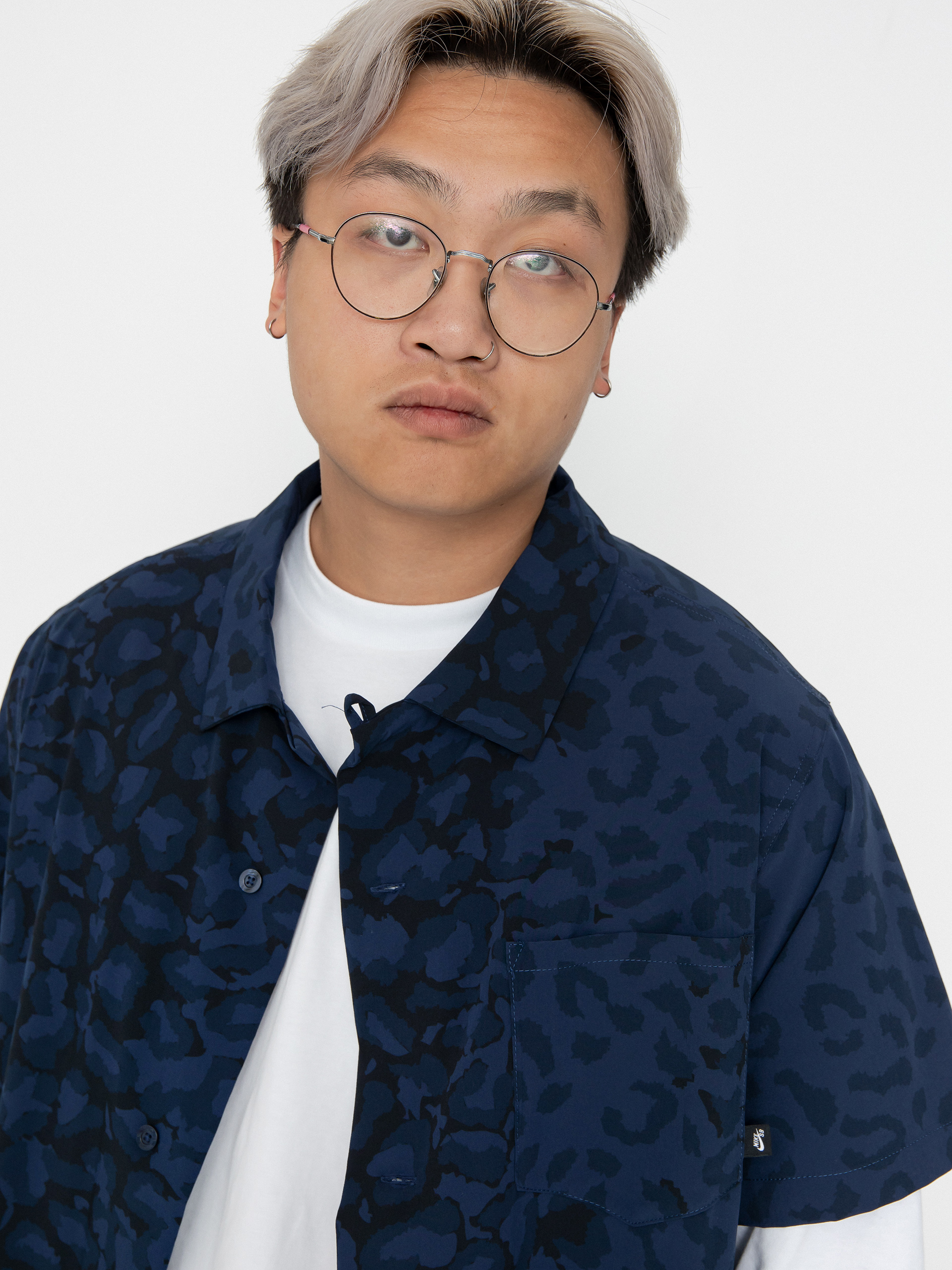 Cămașă Nike SB Bowling Aop (midnight navy)