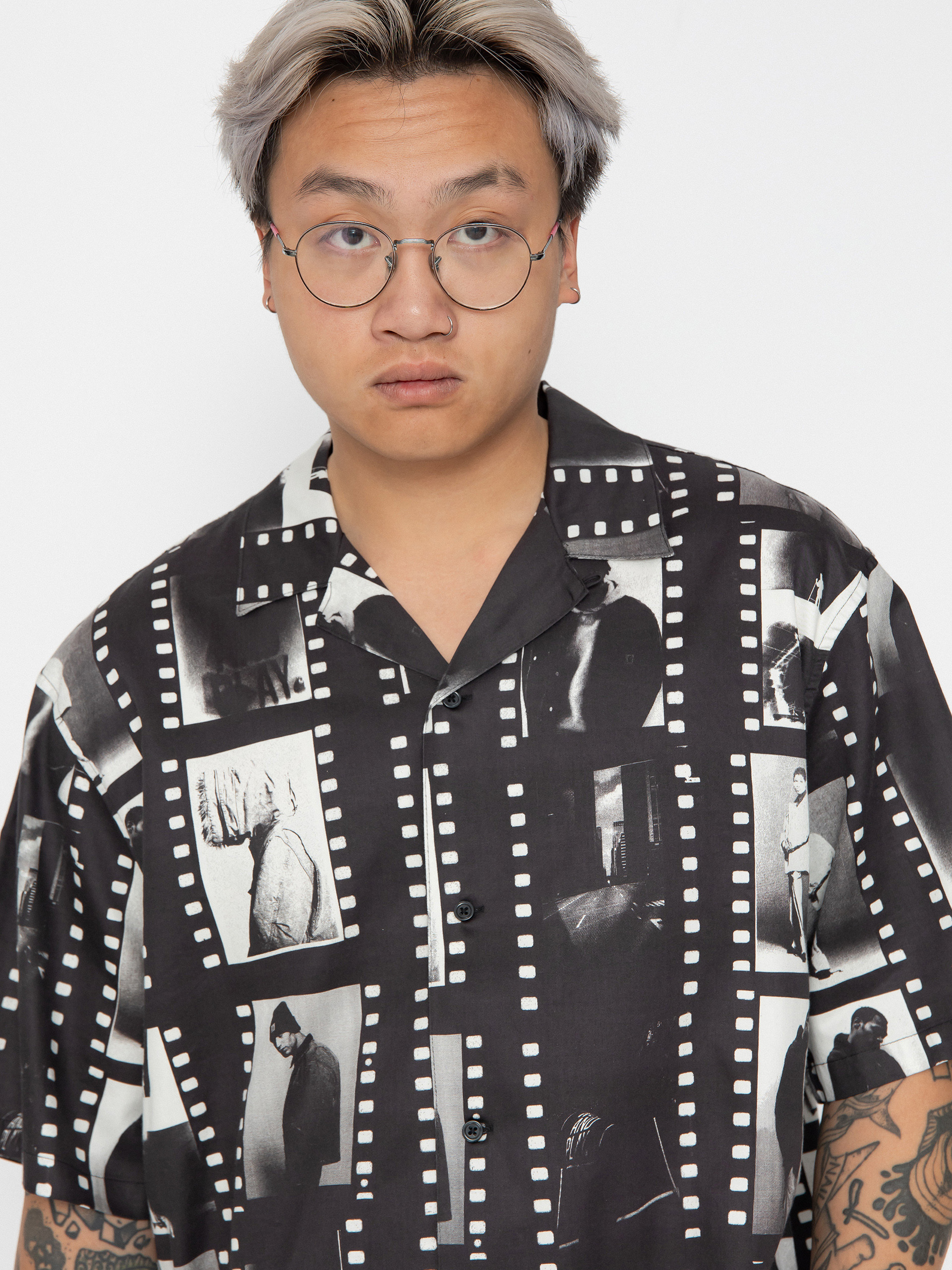 Cămașă Carhartt WIP Photo Strip (photo strip print/black/white)