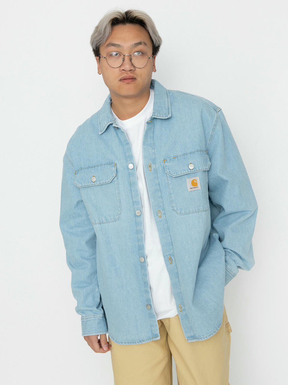 Cămașă Carhartt WIP Harvey (blue)