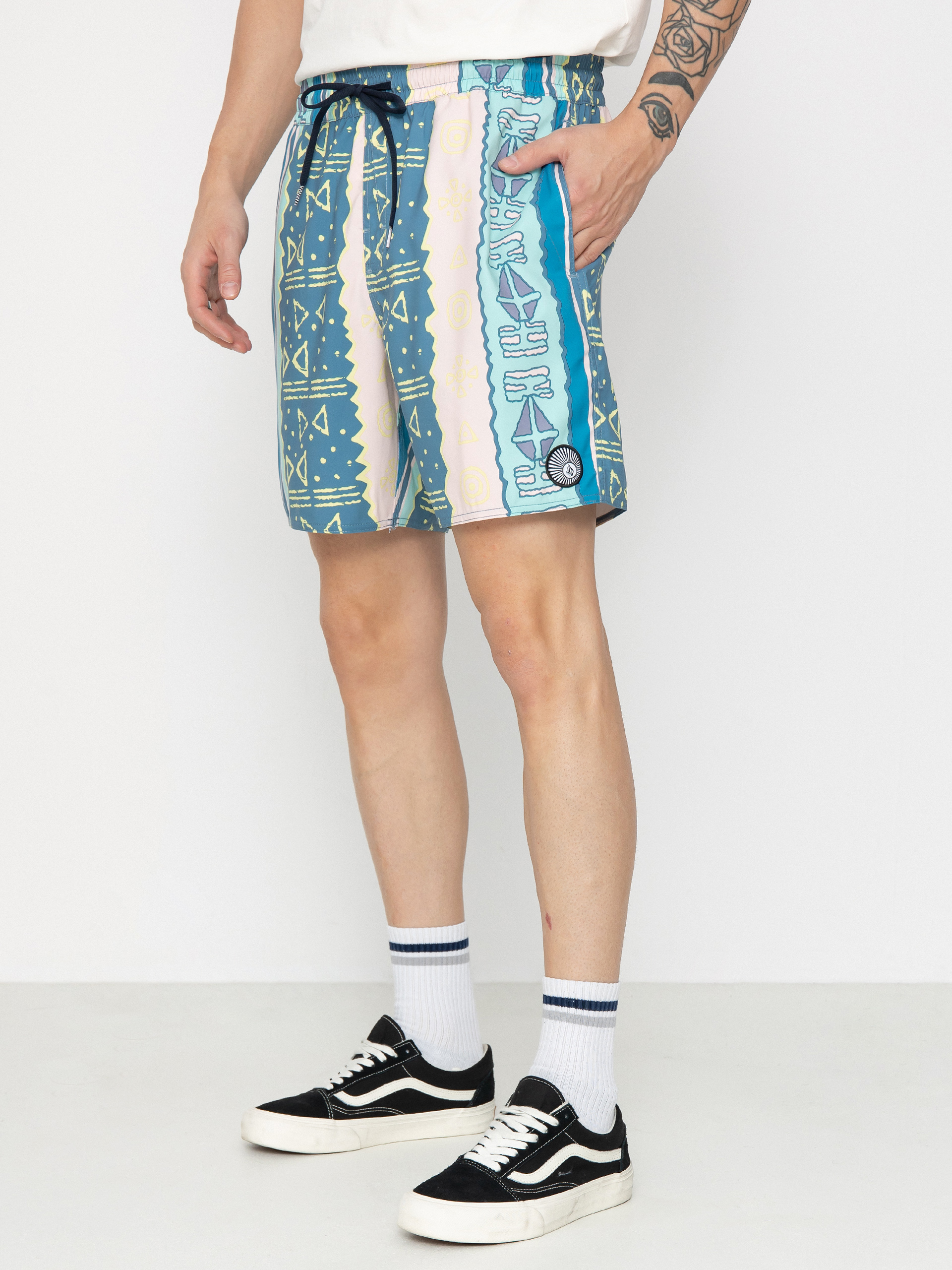 u0218ort Volcom Lido Print 17 (crete blue)